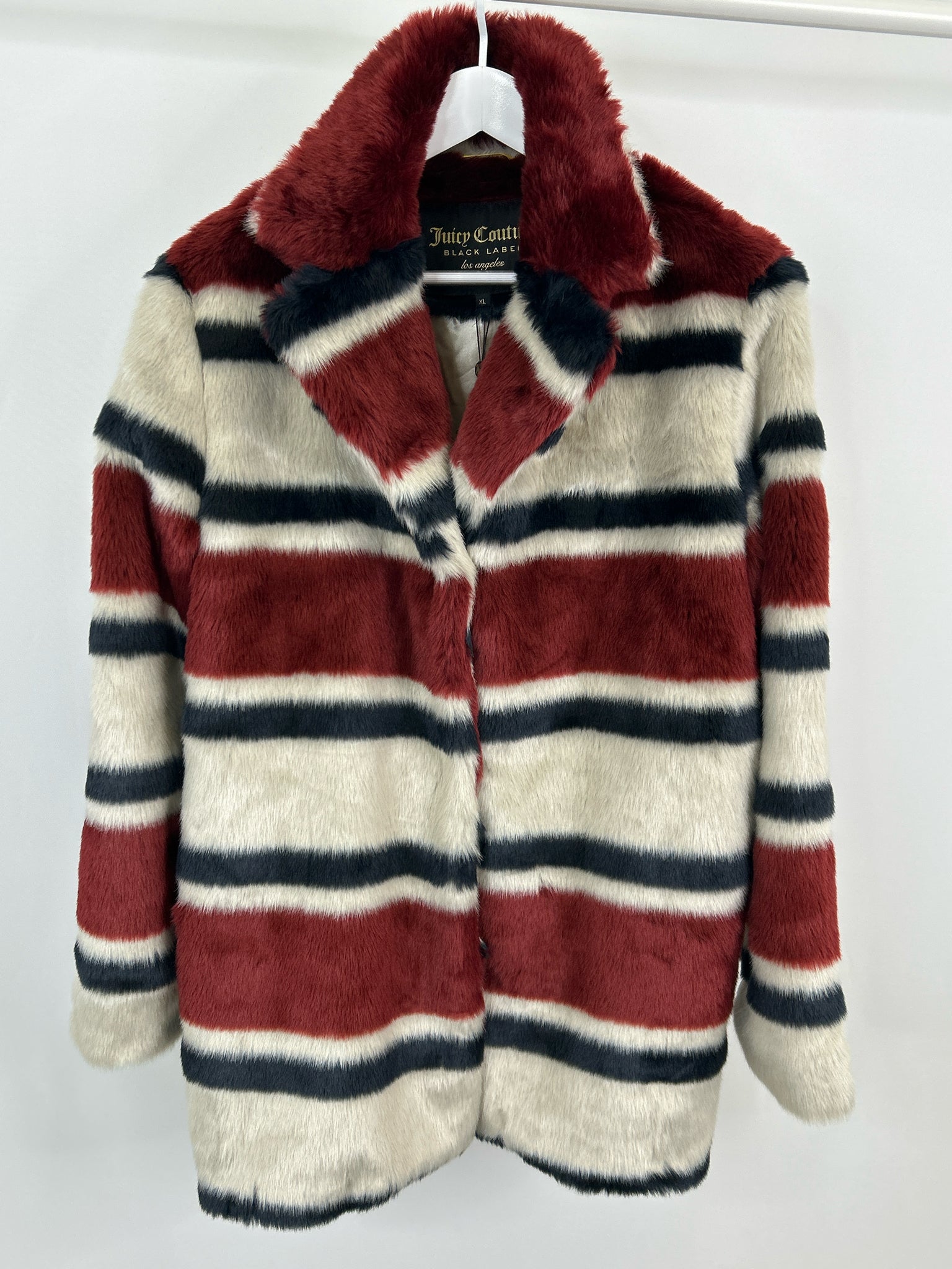 JUICY COUTURE Size XL WHITE AND RED Women Coat