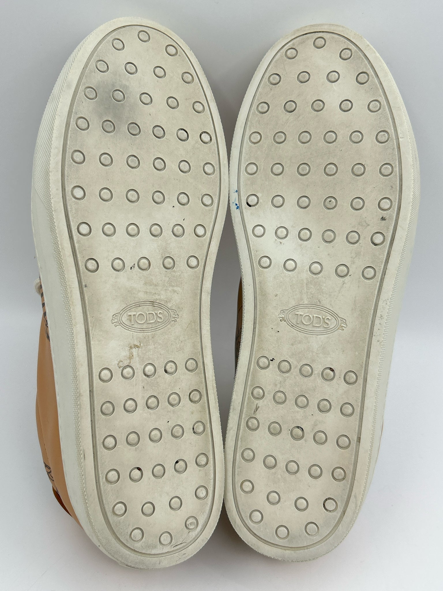 TOD'S Size 41.5 Tan Women Sneakers