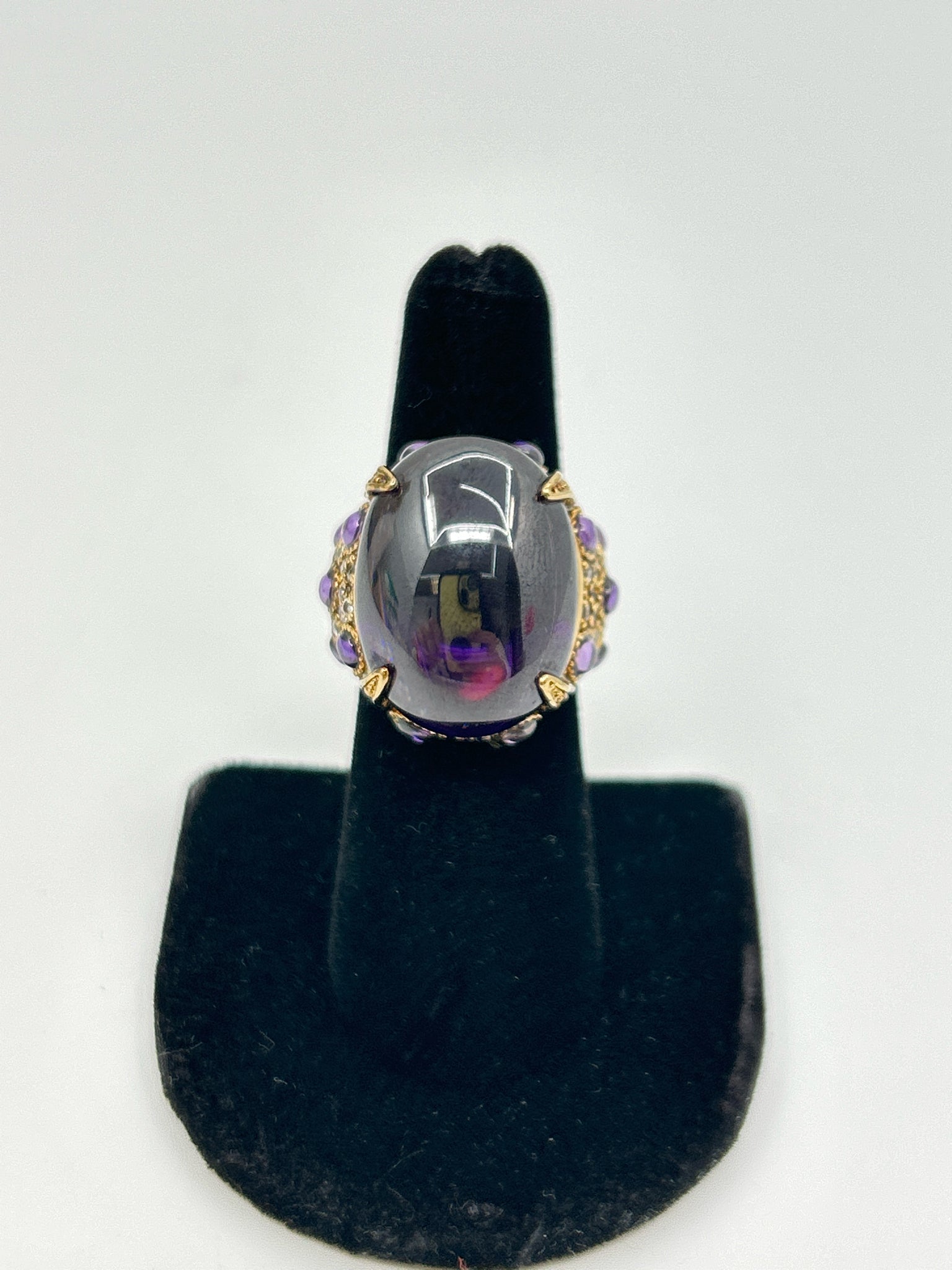 NO BRAND Purple and Gold Ring Size 6