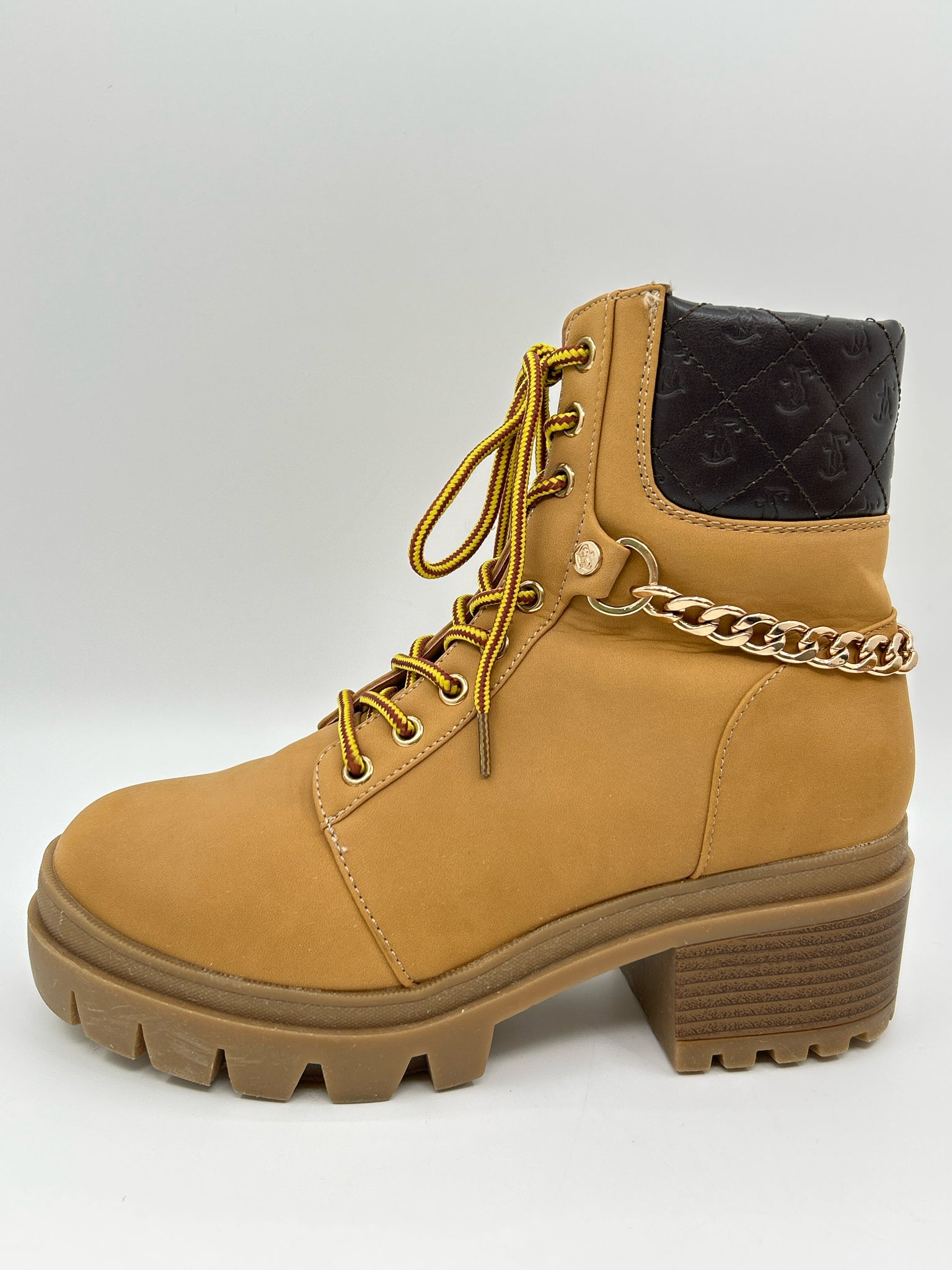 JUICY COUTURE Size 9M TAN AND BROWN Women Boots