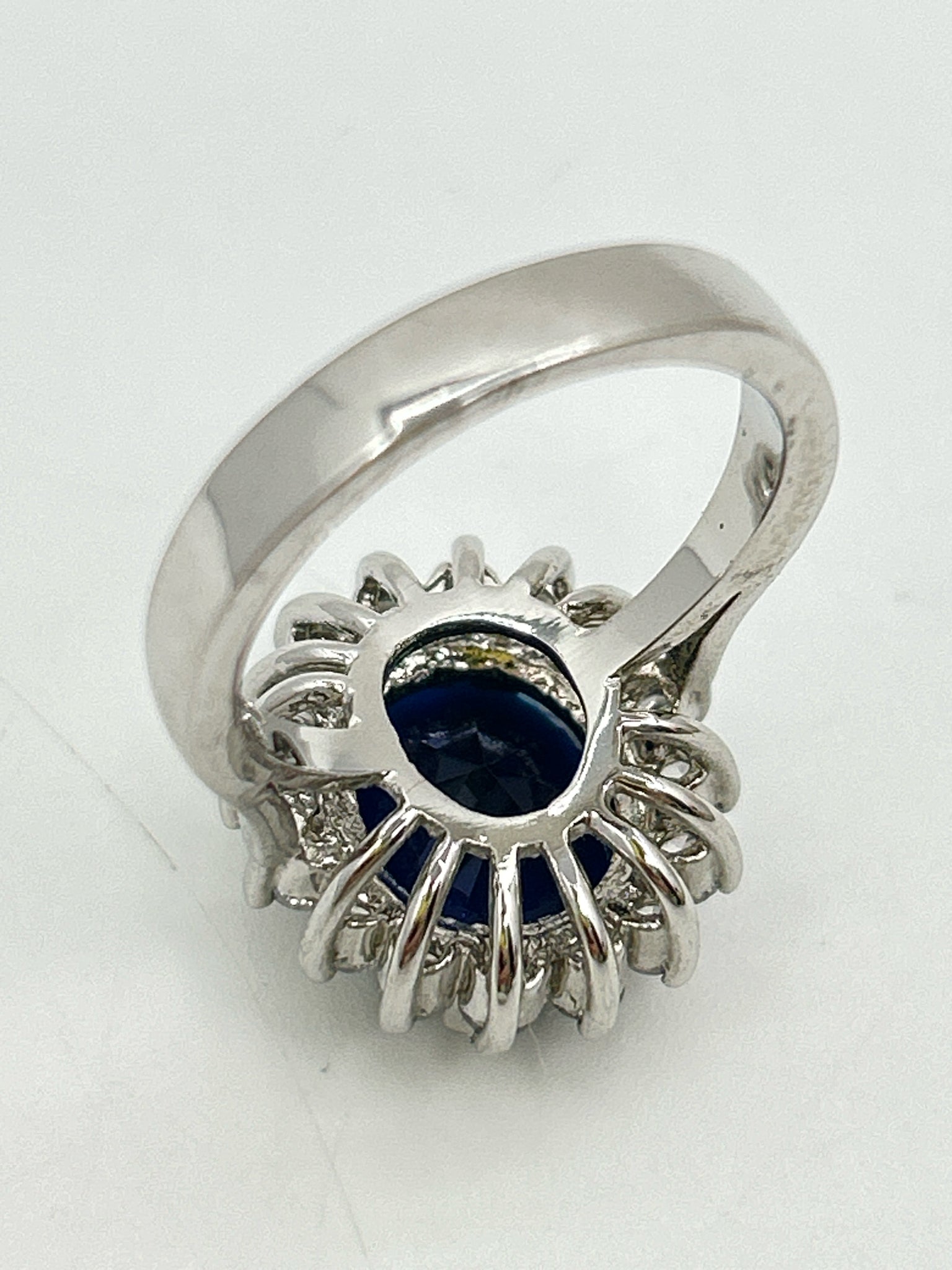 Unbranded STERLING SILVER AND BLUE Size 7 Ring