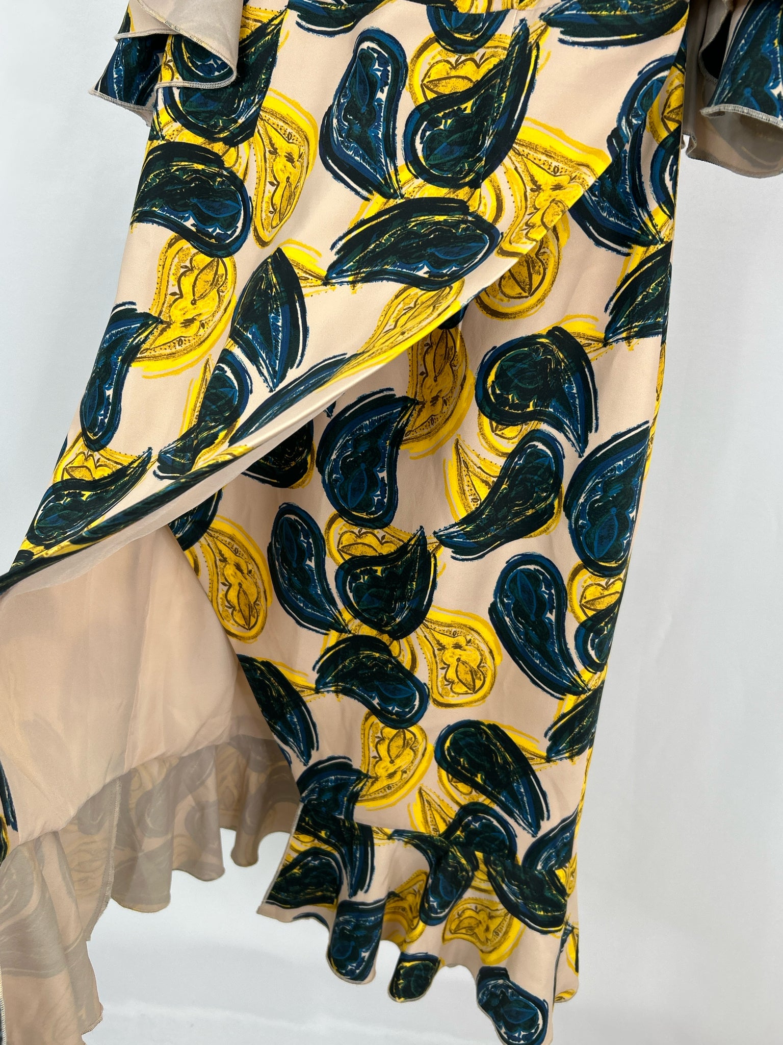C/MEO COLLECTIVE Size M blue & yellow Women Dress