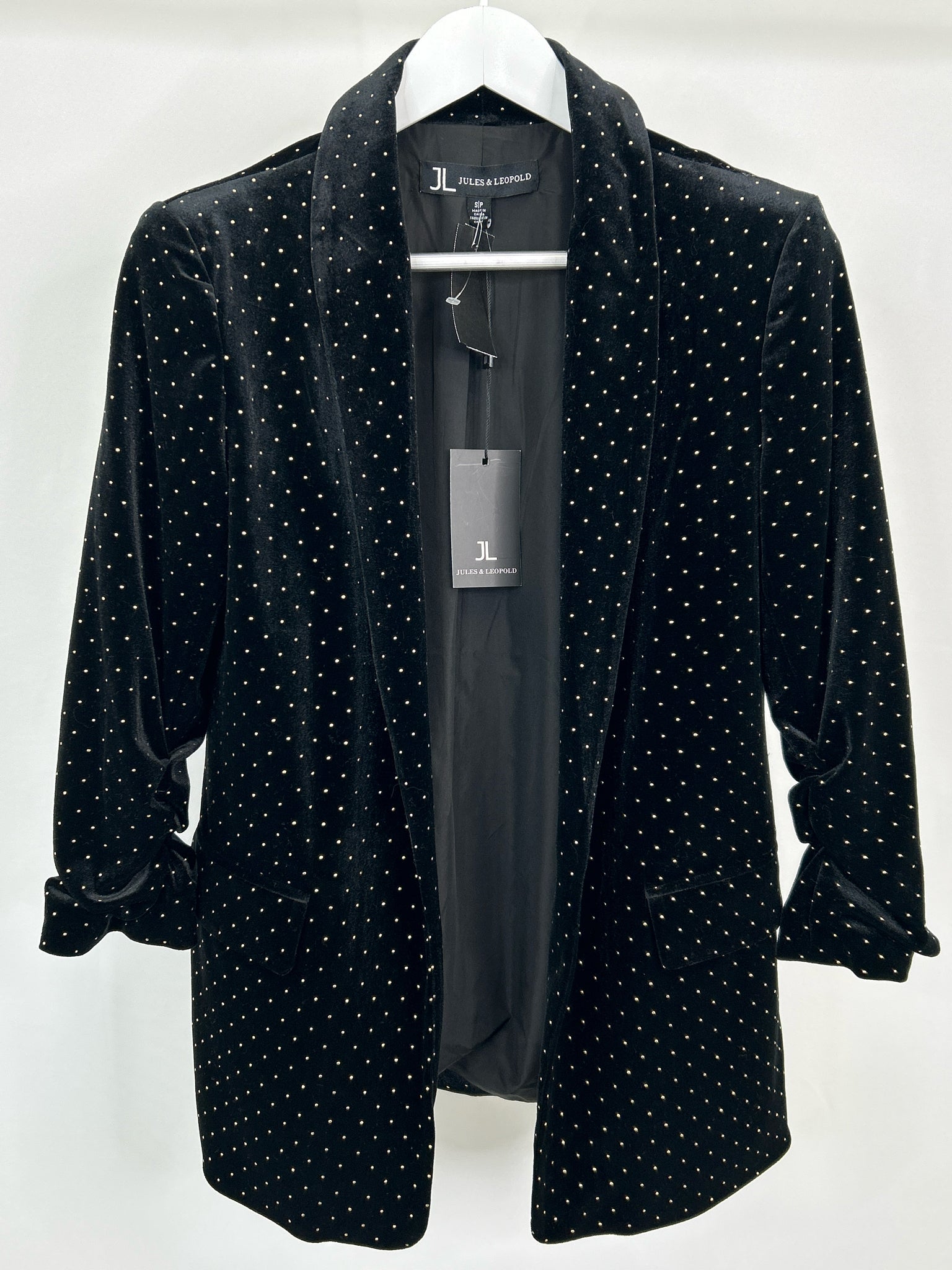JULES AND LEOPOLD NWT Size S Black Women Blazer