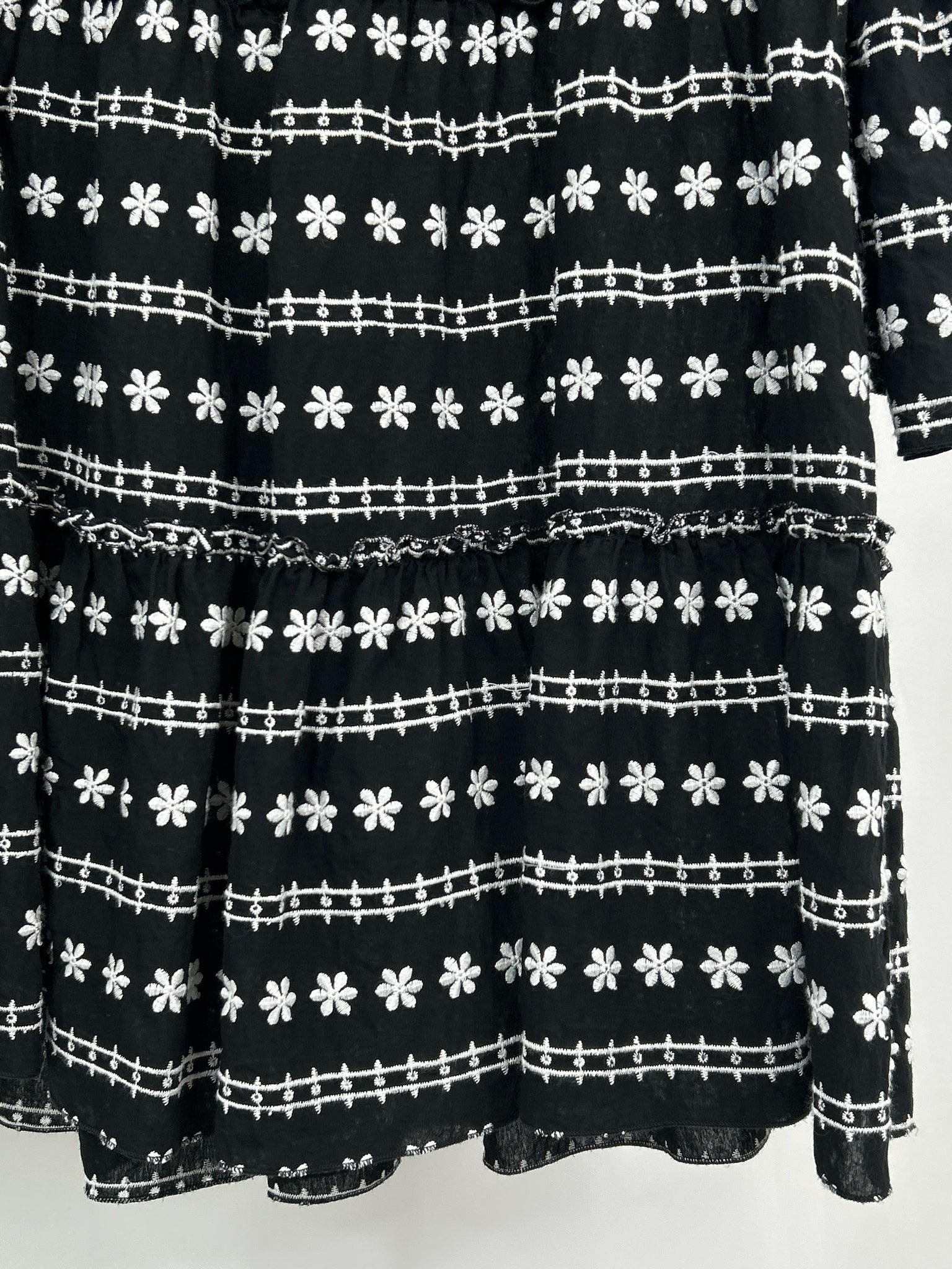 RESET BY JANE Size L Black and White Women Dress
