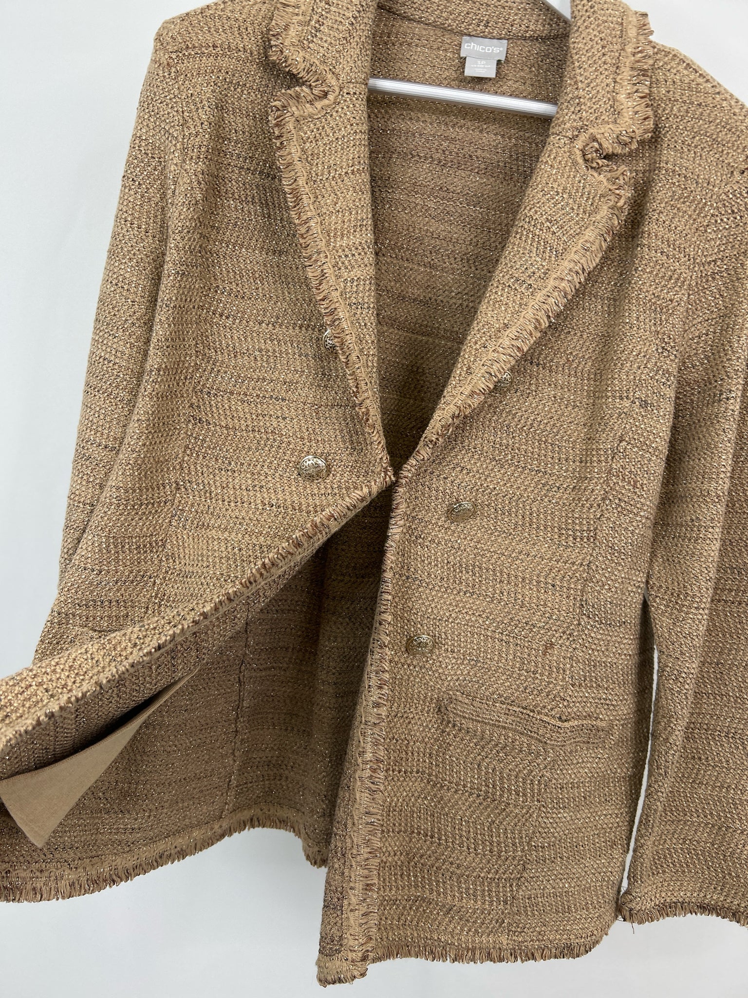 CHICO'S Size XLP Neutral Women Cardigan