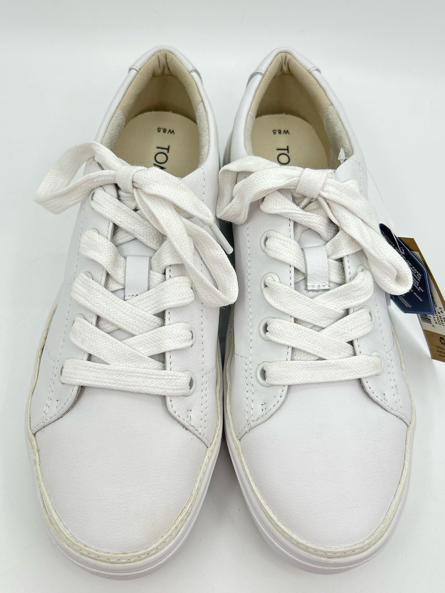 TOMS Size 8.5 White Women Sneakers