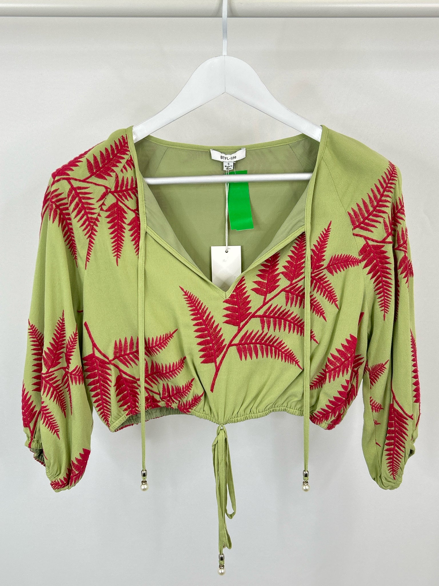 BTFL-Life Size S Green Women's Top