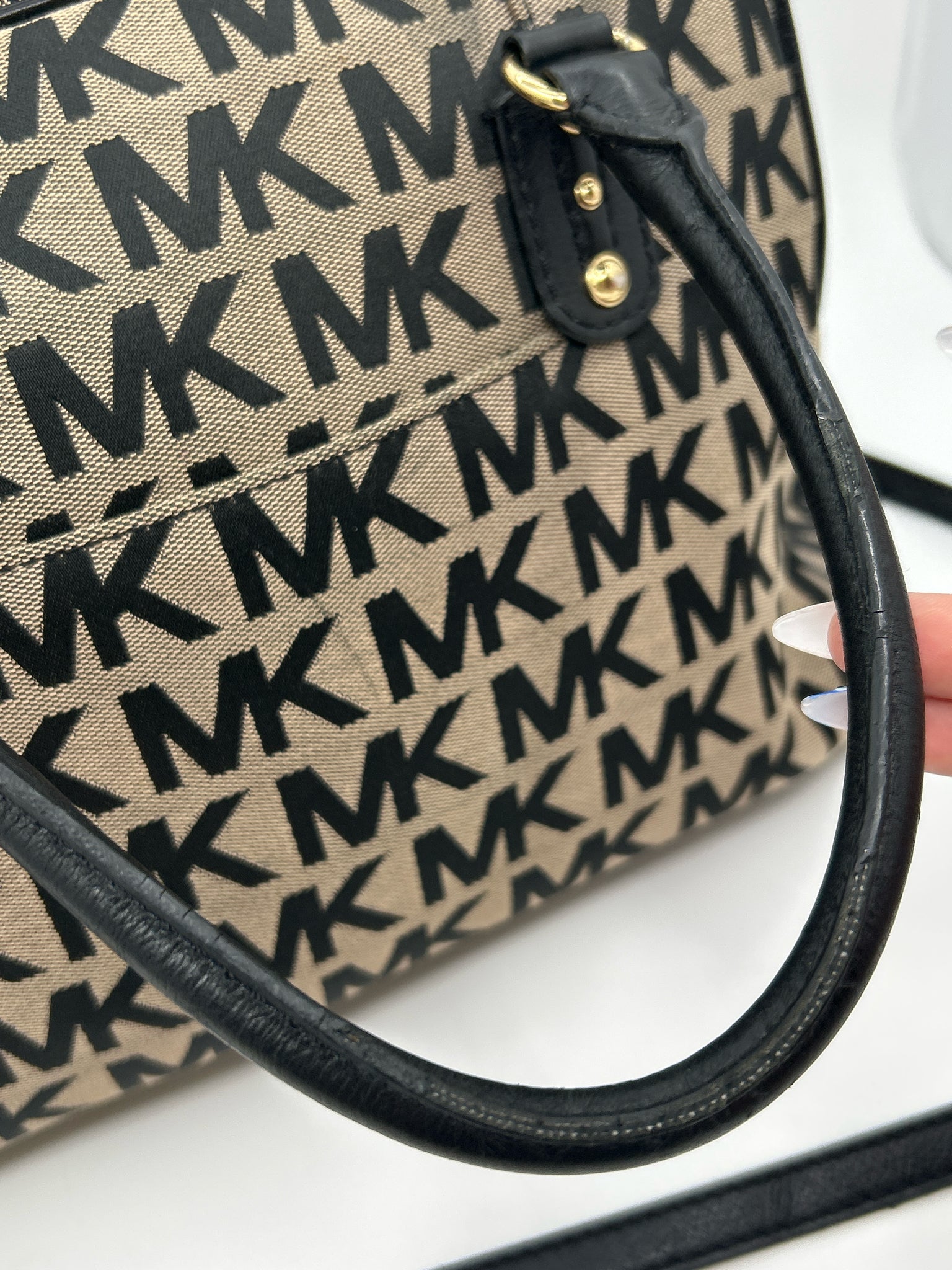 MICHAEL MICHAEL KORS Grey & Black Women Purse