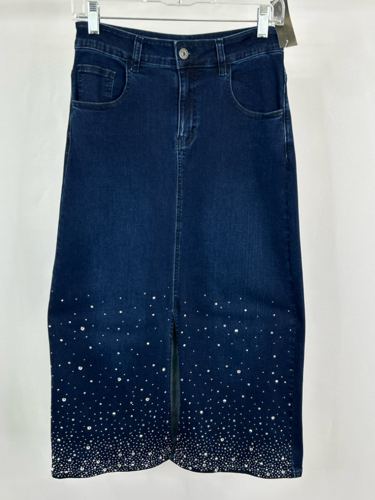 ETHYL Women Size 4 BLUE DENIM Skirt