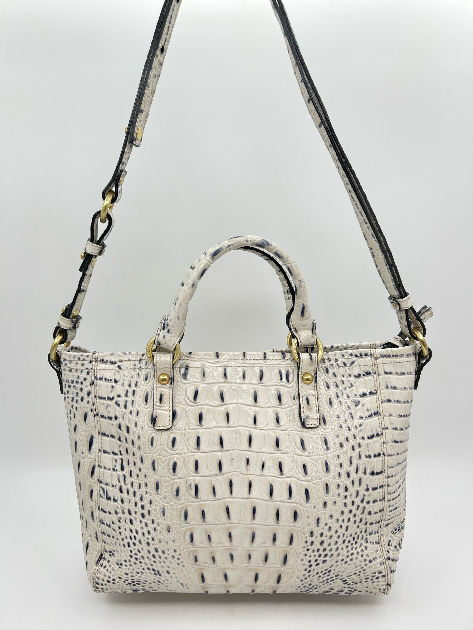 BRAHMIN WHITE AND NAVY Women Purse