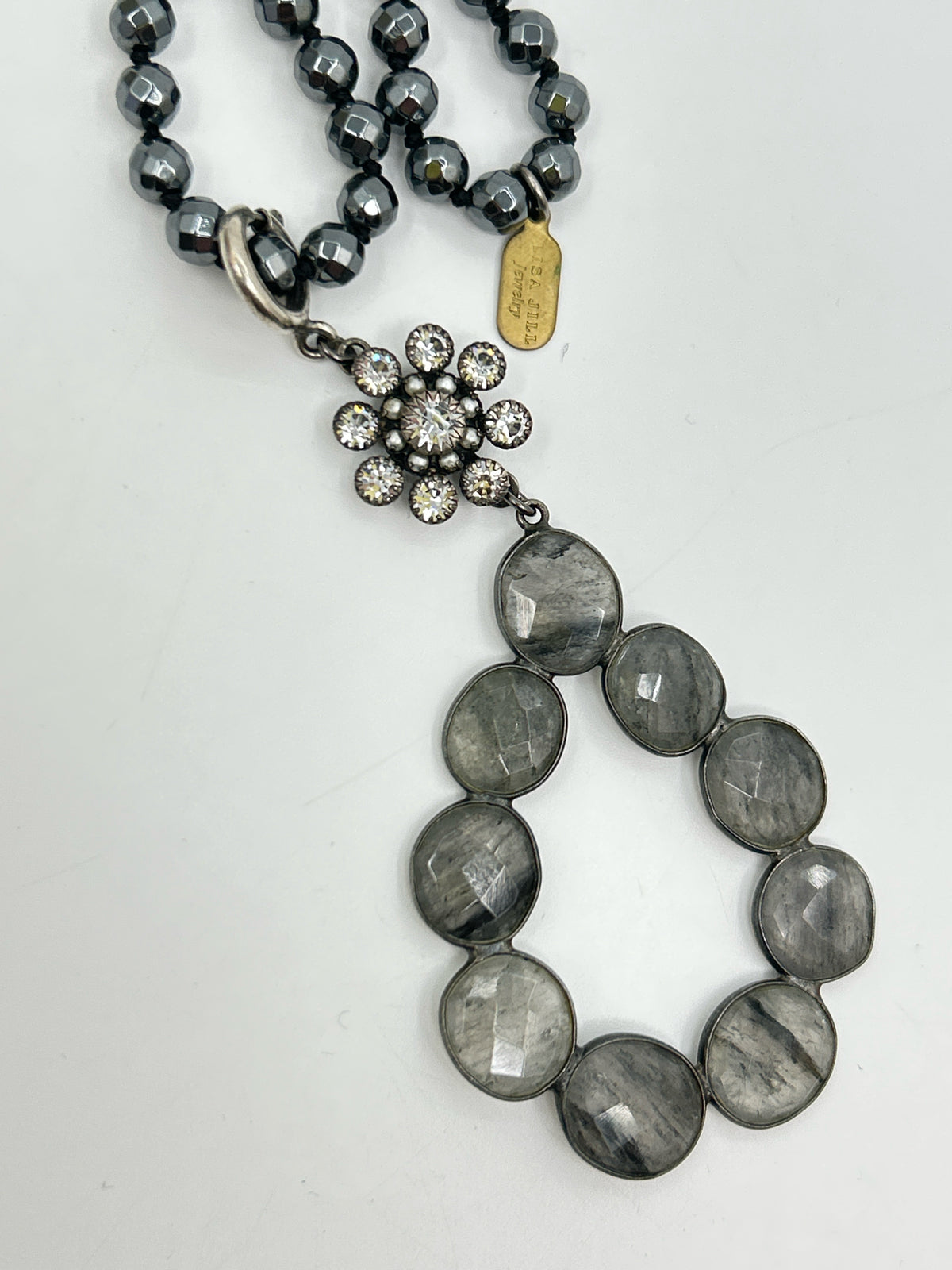 Lisa Jill Jewelry Grey Necklace