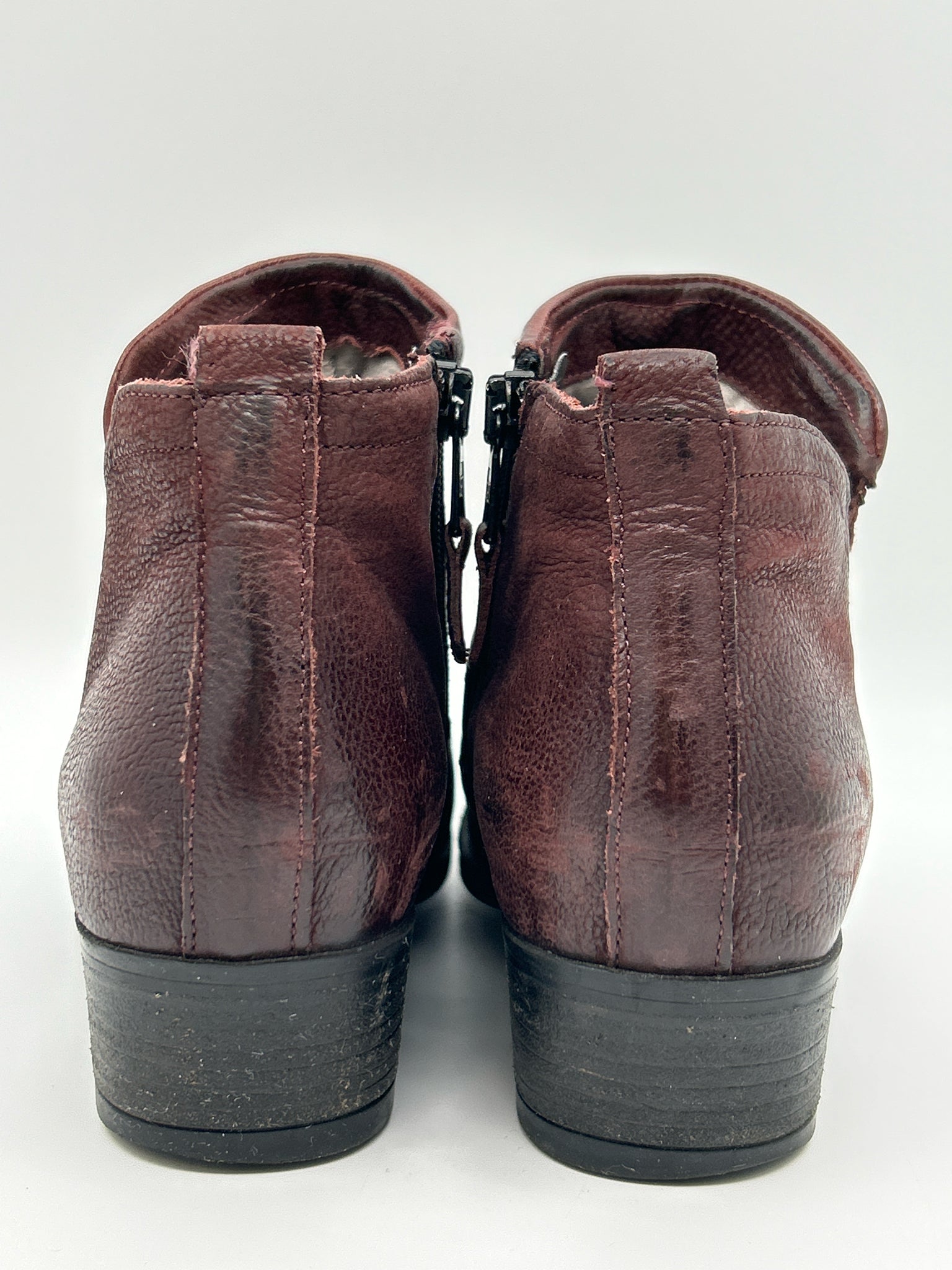 MIZ MOOZ Size 37 Burgundy Women Booties