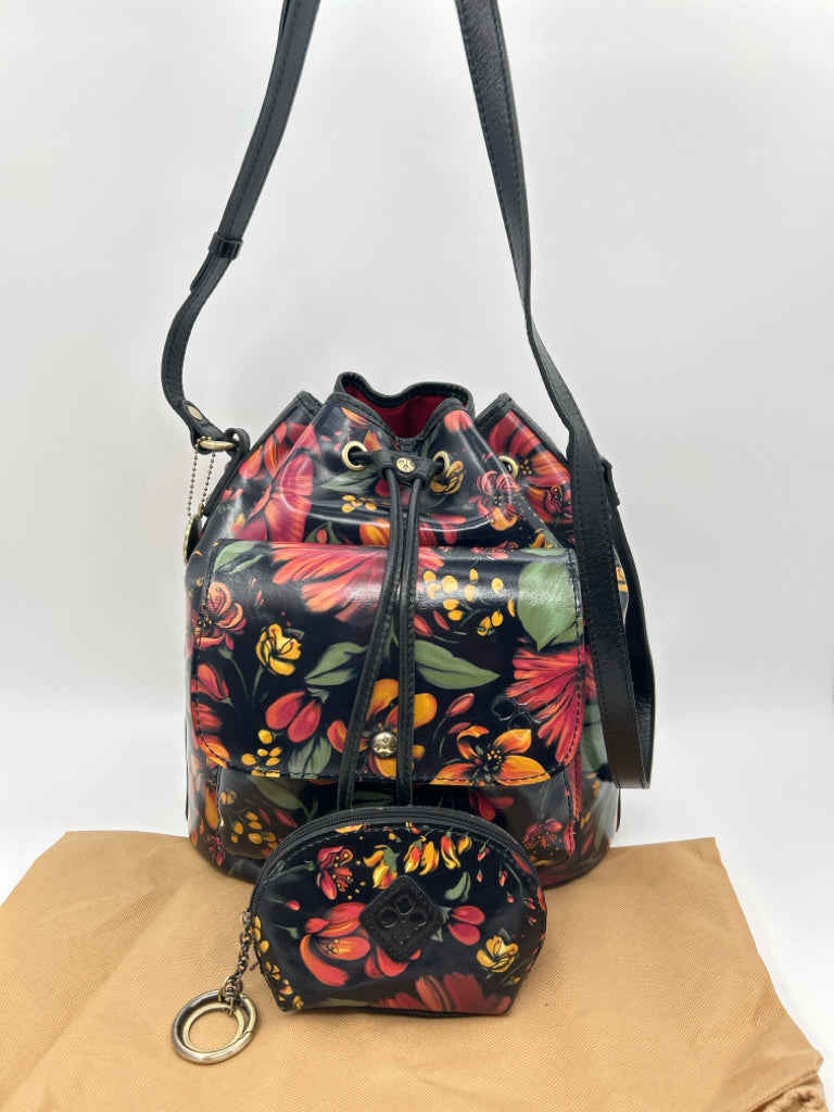 PATRICIA NASH Black Floral Purse