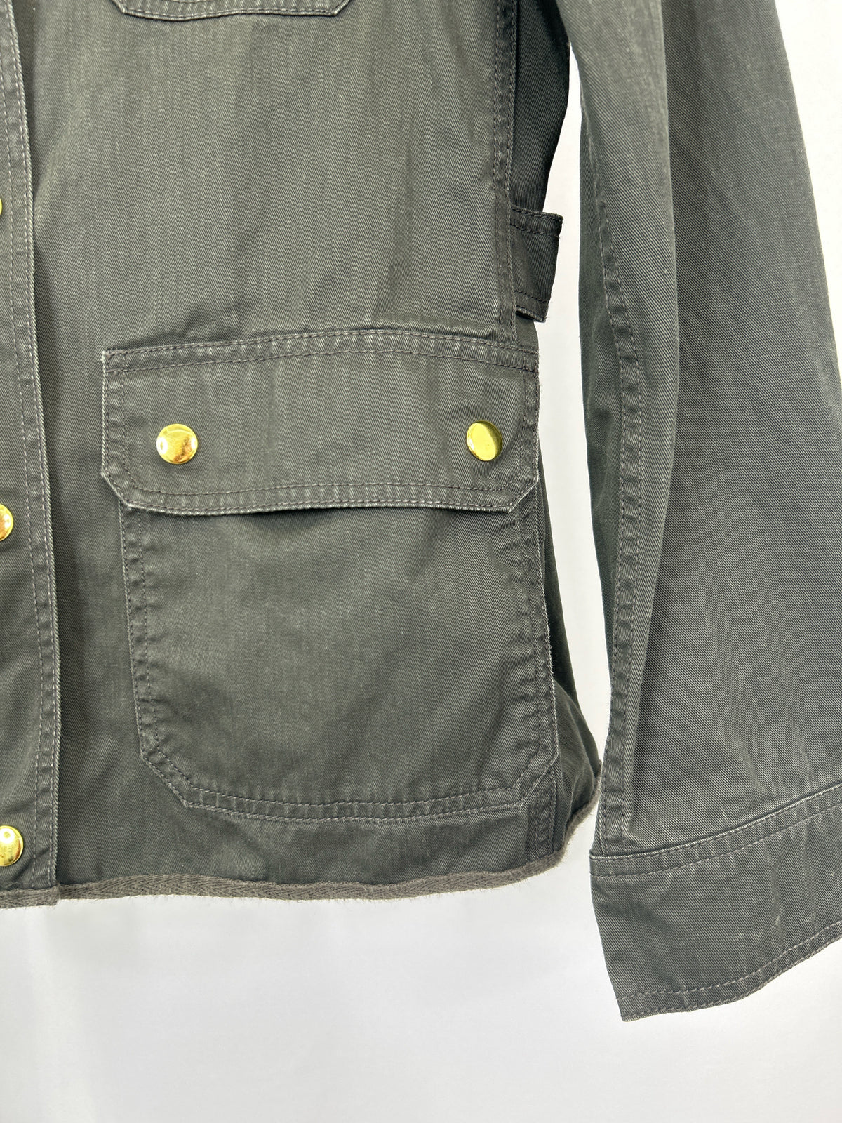 J CREW MERCANTILE Size M ARMY GREEN Women Jacket