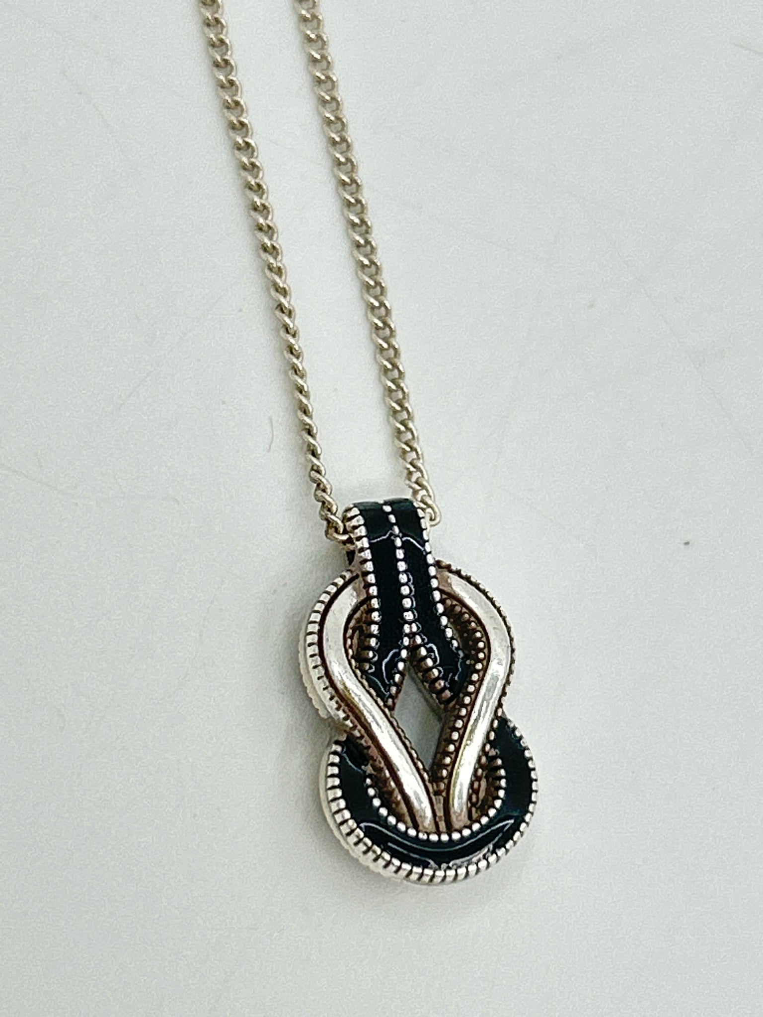 BRIGHTON Silver and Black Necklace