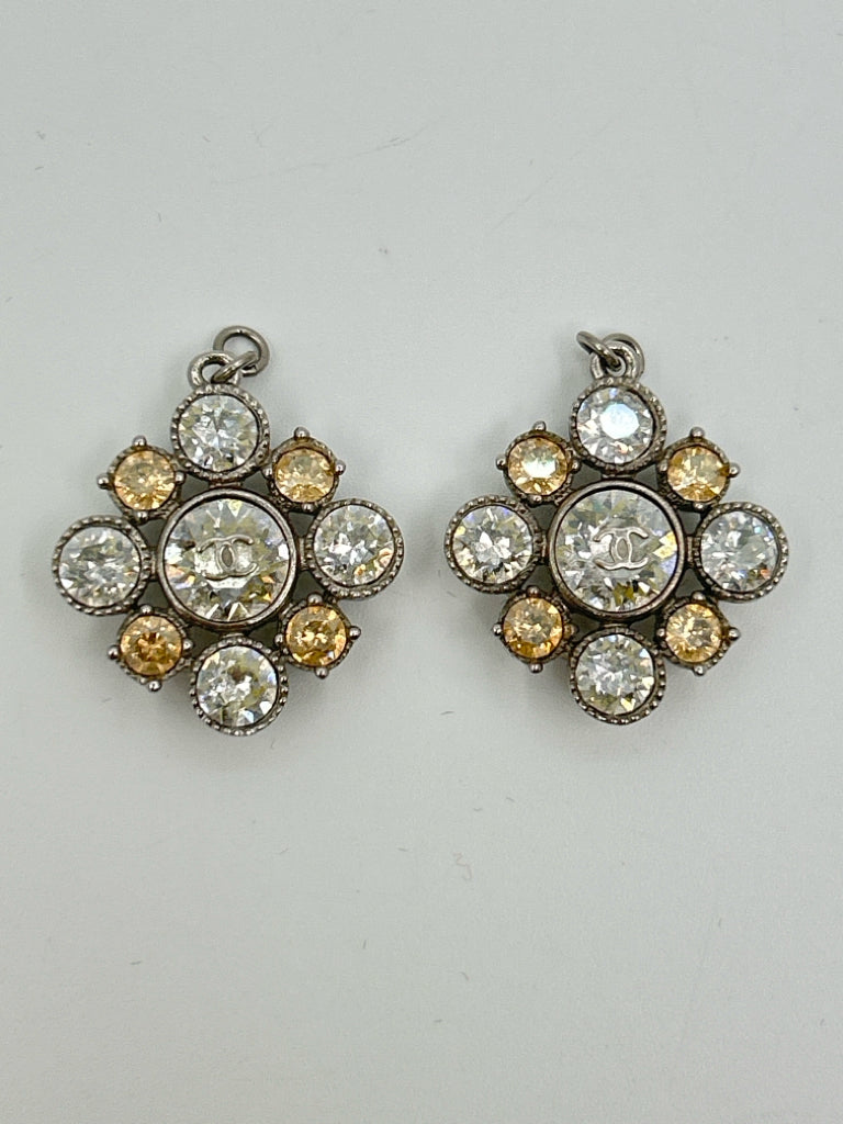 chanel Silver and Gold Earrings