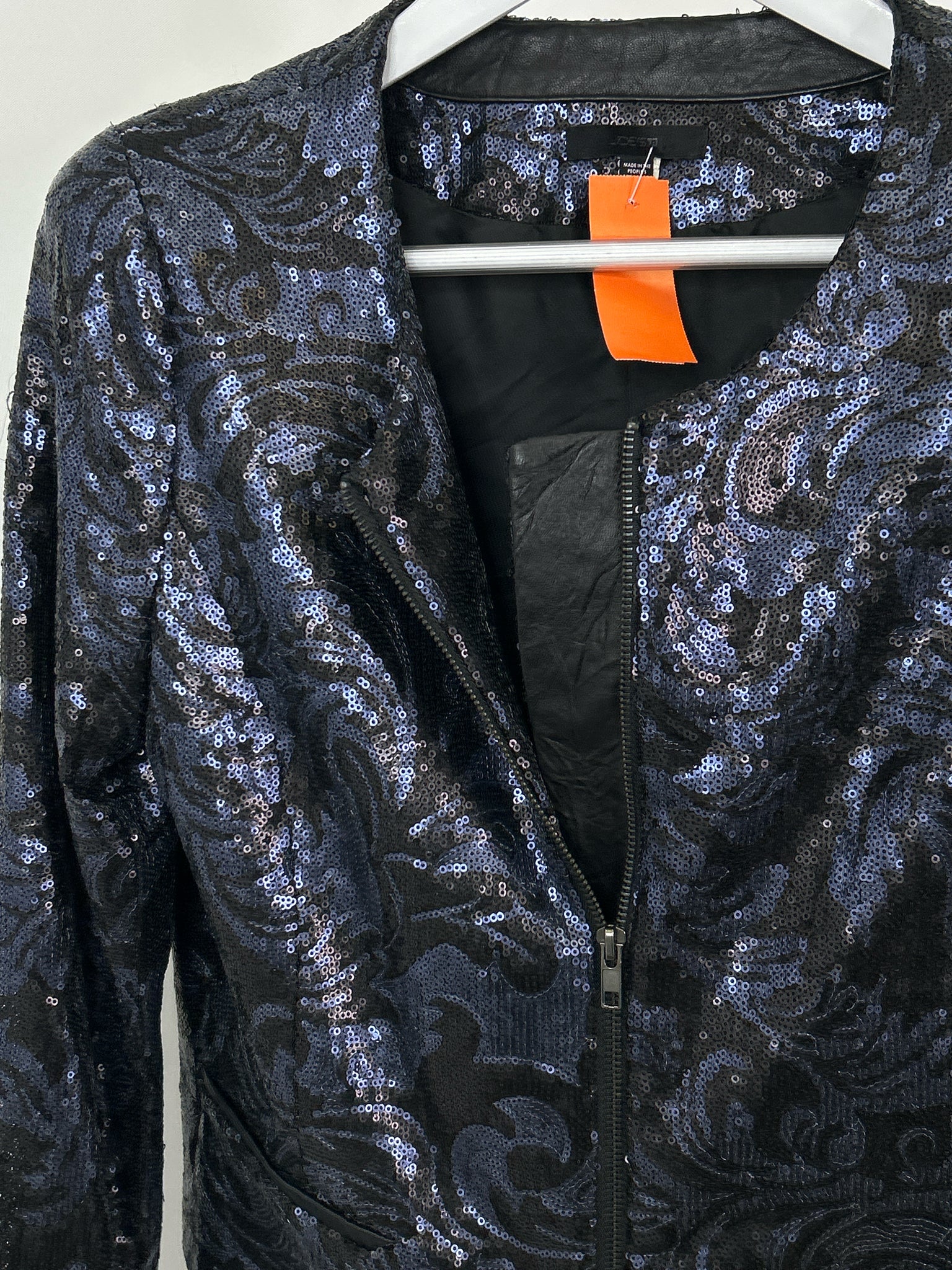 JOE'S Size L Blue & Black Women Jacket