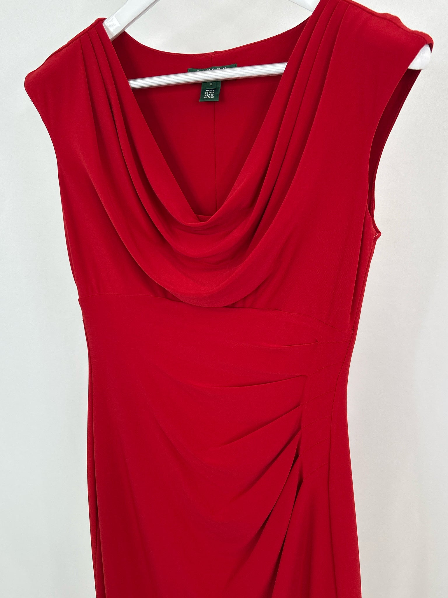 Lauren Ralph Lauren Size 8 Red Women Dress