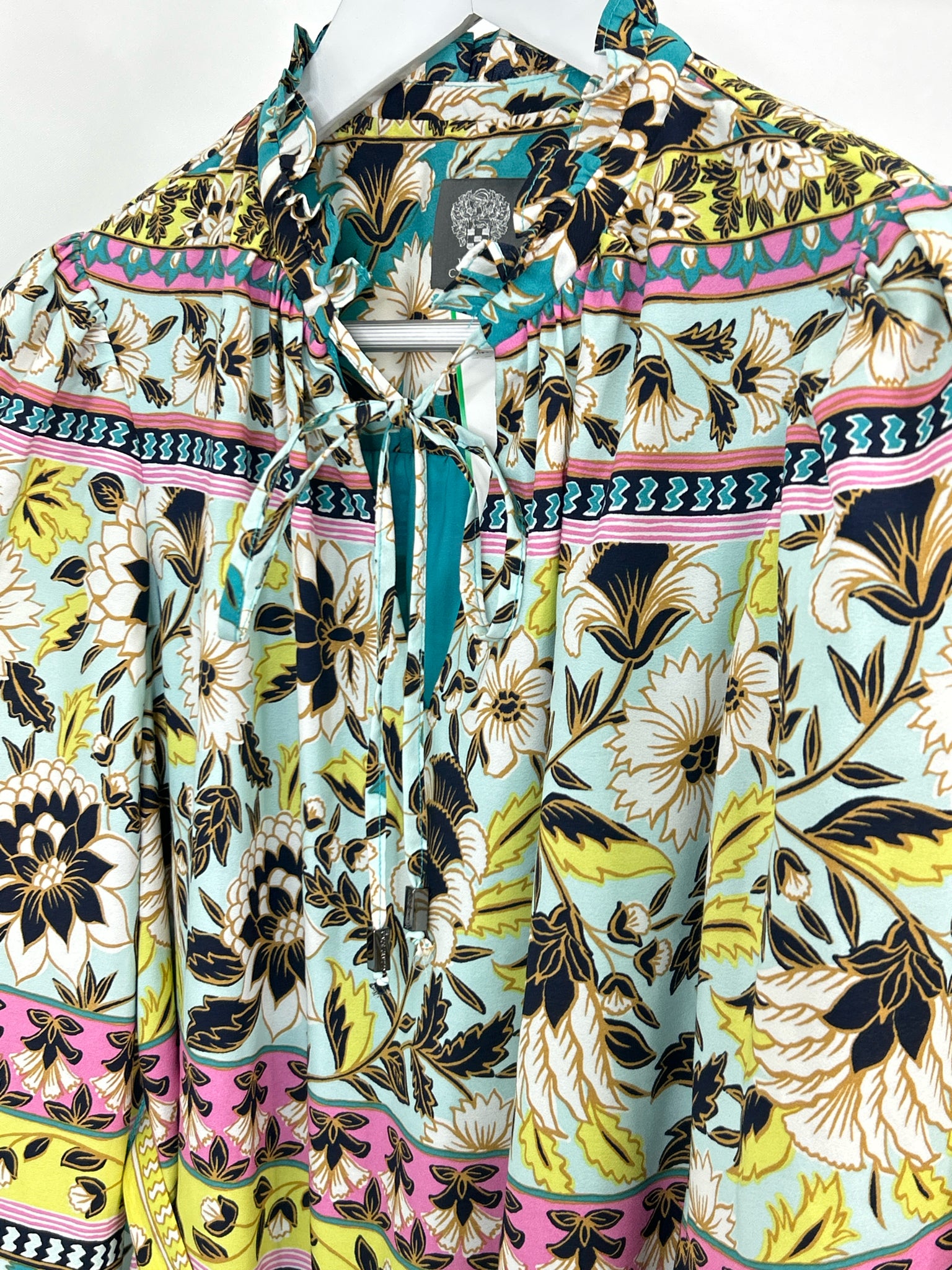 VINCE CAMUTO Size 8 AQUA PRINT Women Dress