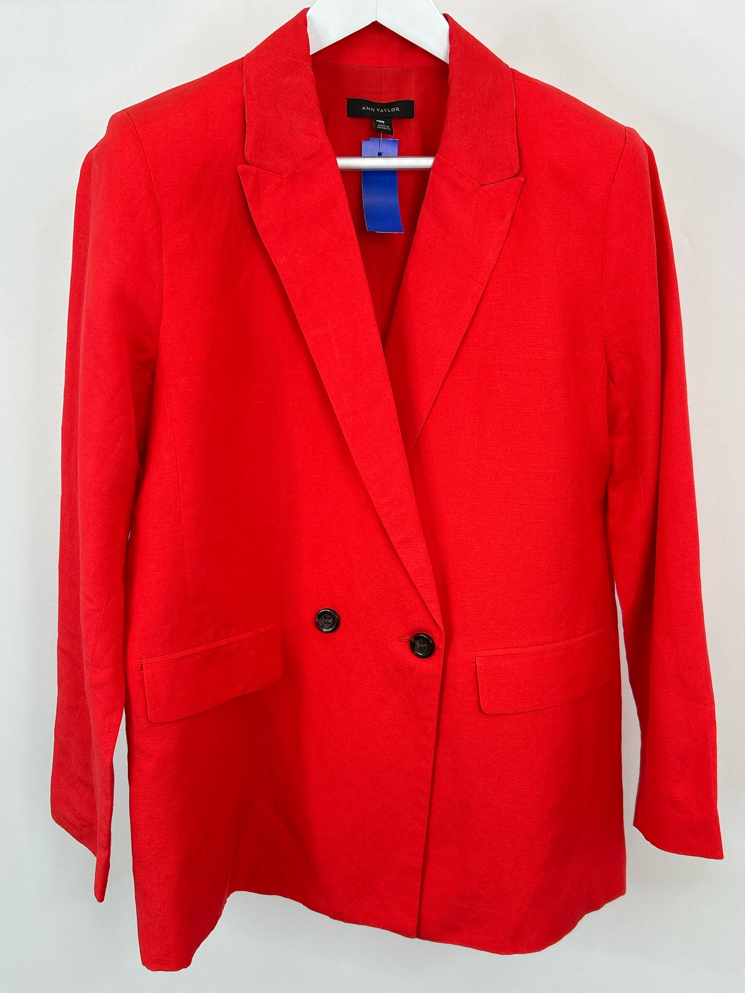 ANN TAYLOR Size 12 Red Women's Blazer