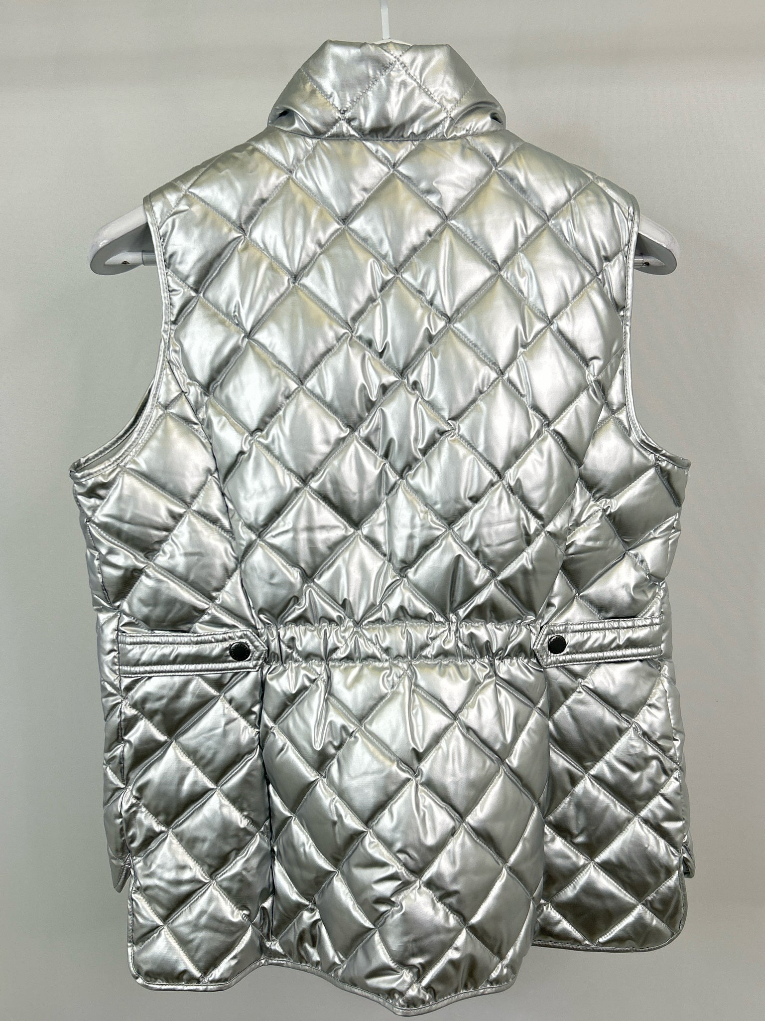 TALBOTS NWT Size ps METALLIC SILVER Women Vest