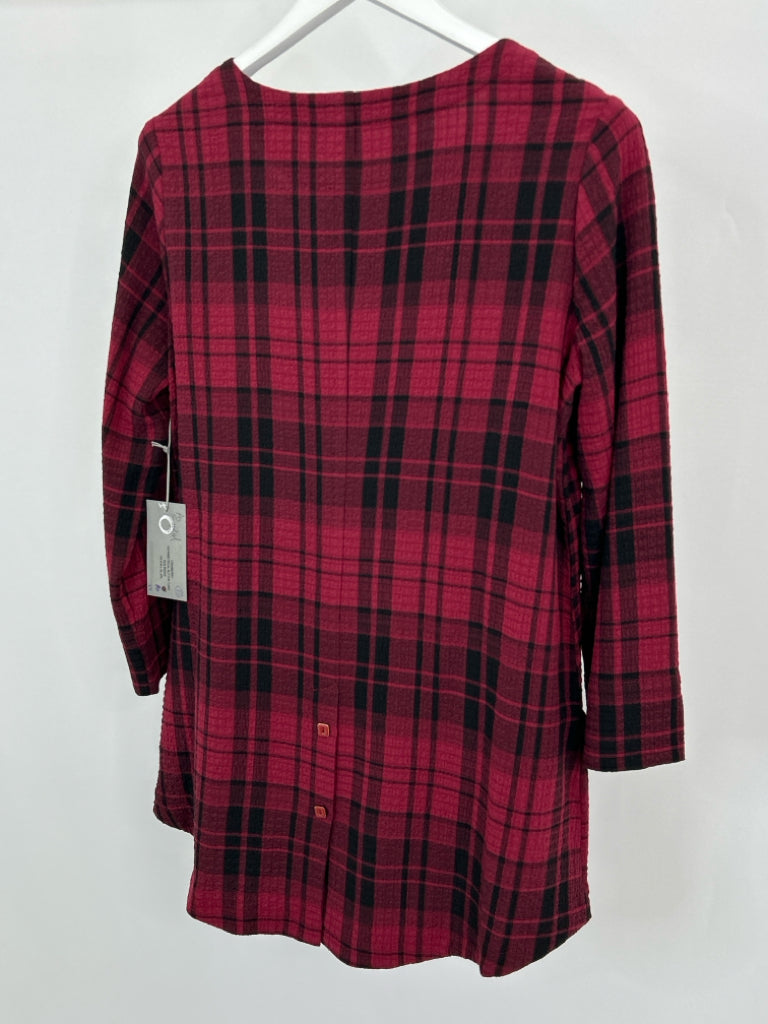 HABITAT Women Size S Red and Black Tunic