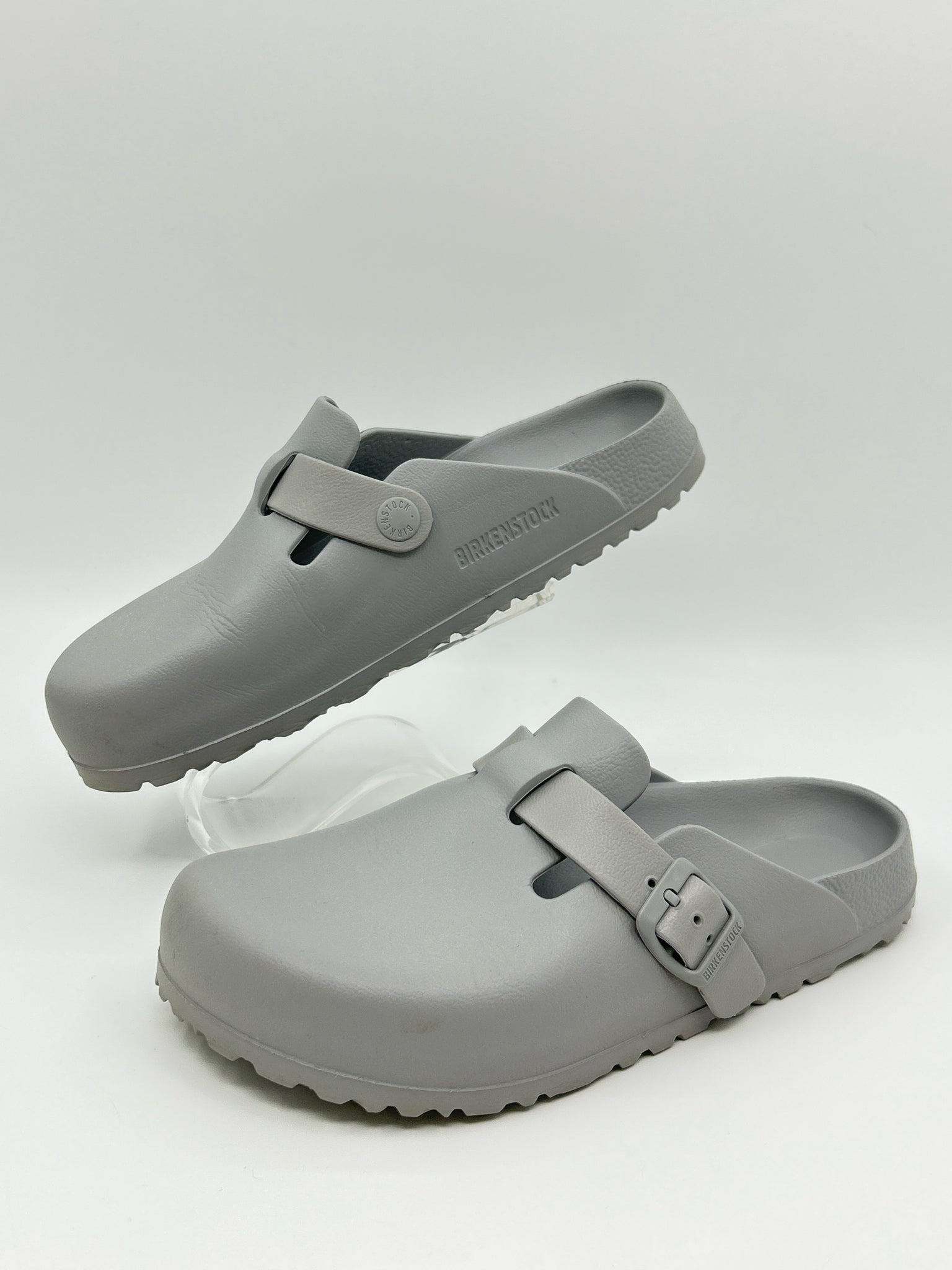 BIRKENSTOCK Size 38 Grey Women Sandal