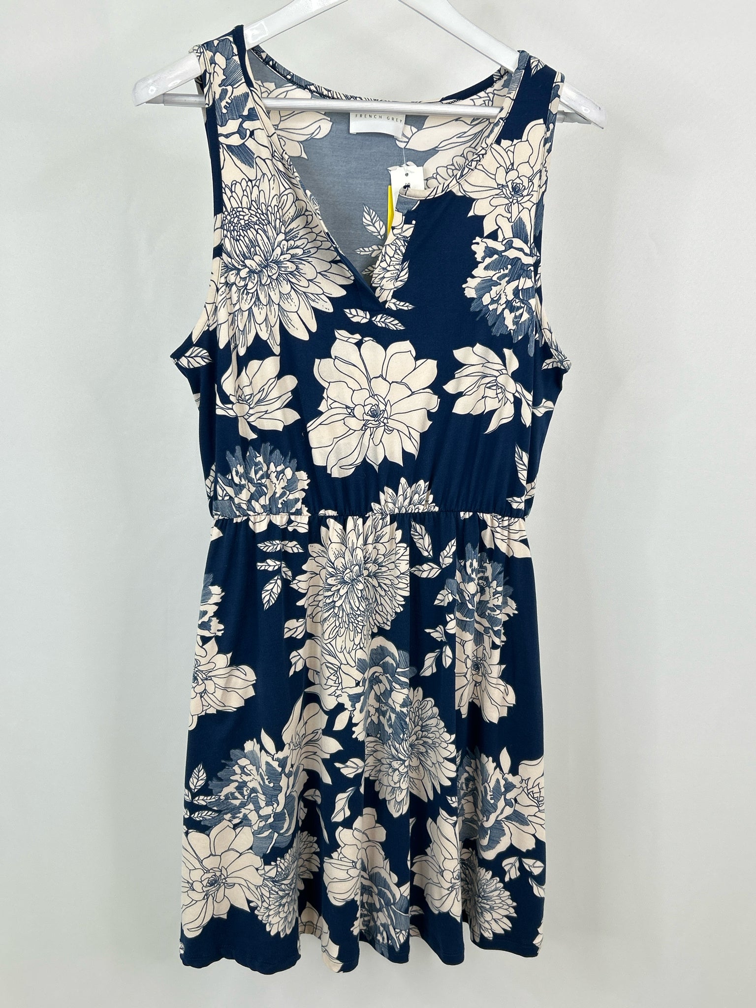 FRENCH GREY Size L Navy Women Dress