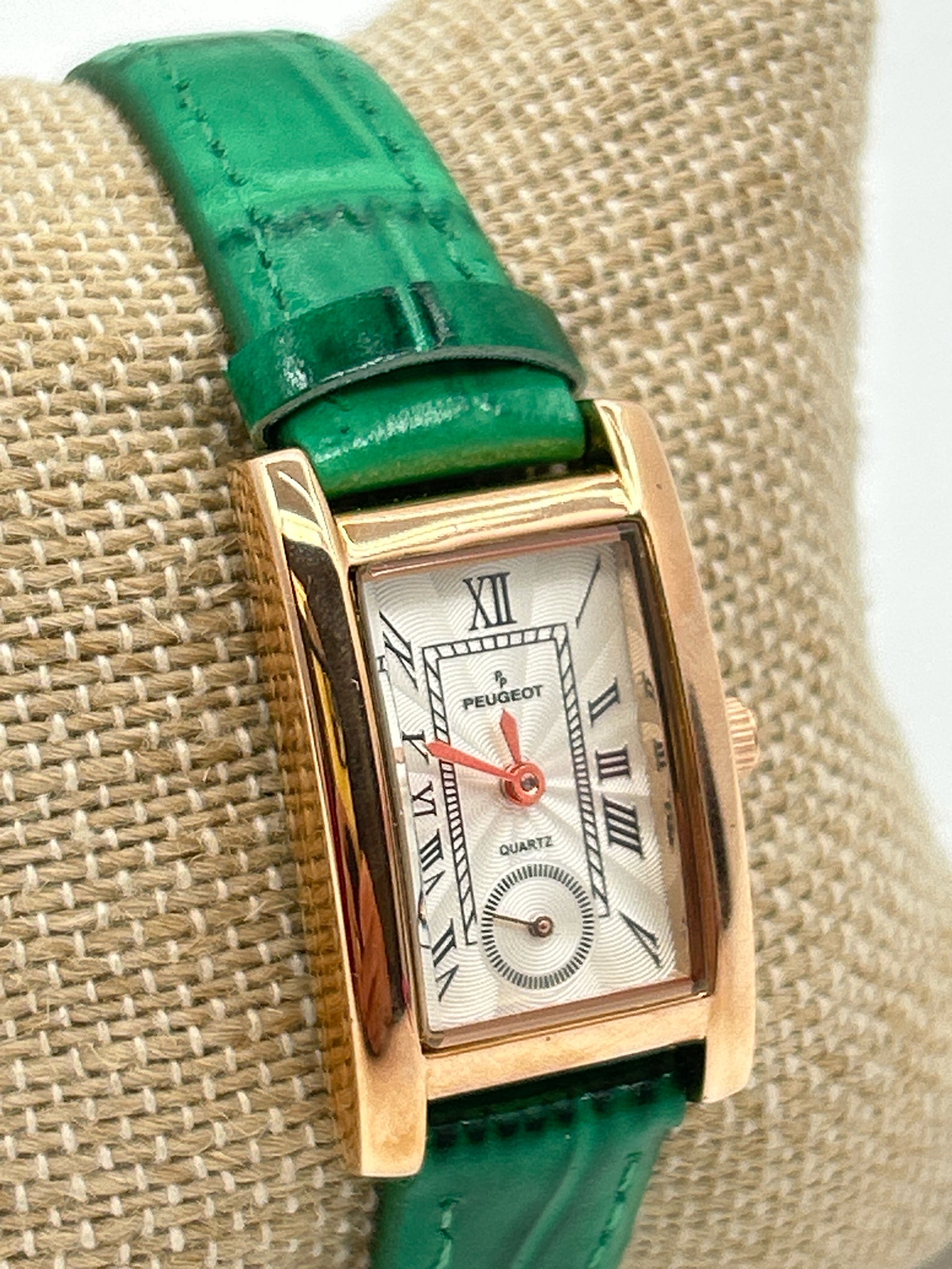 PEUGEOT GOLD AND GREEN Watch