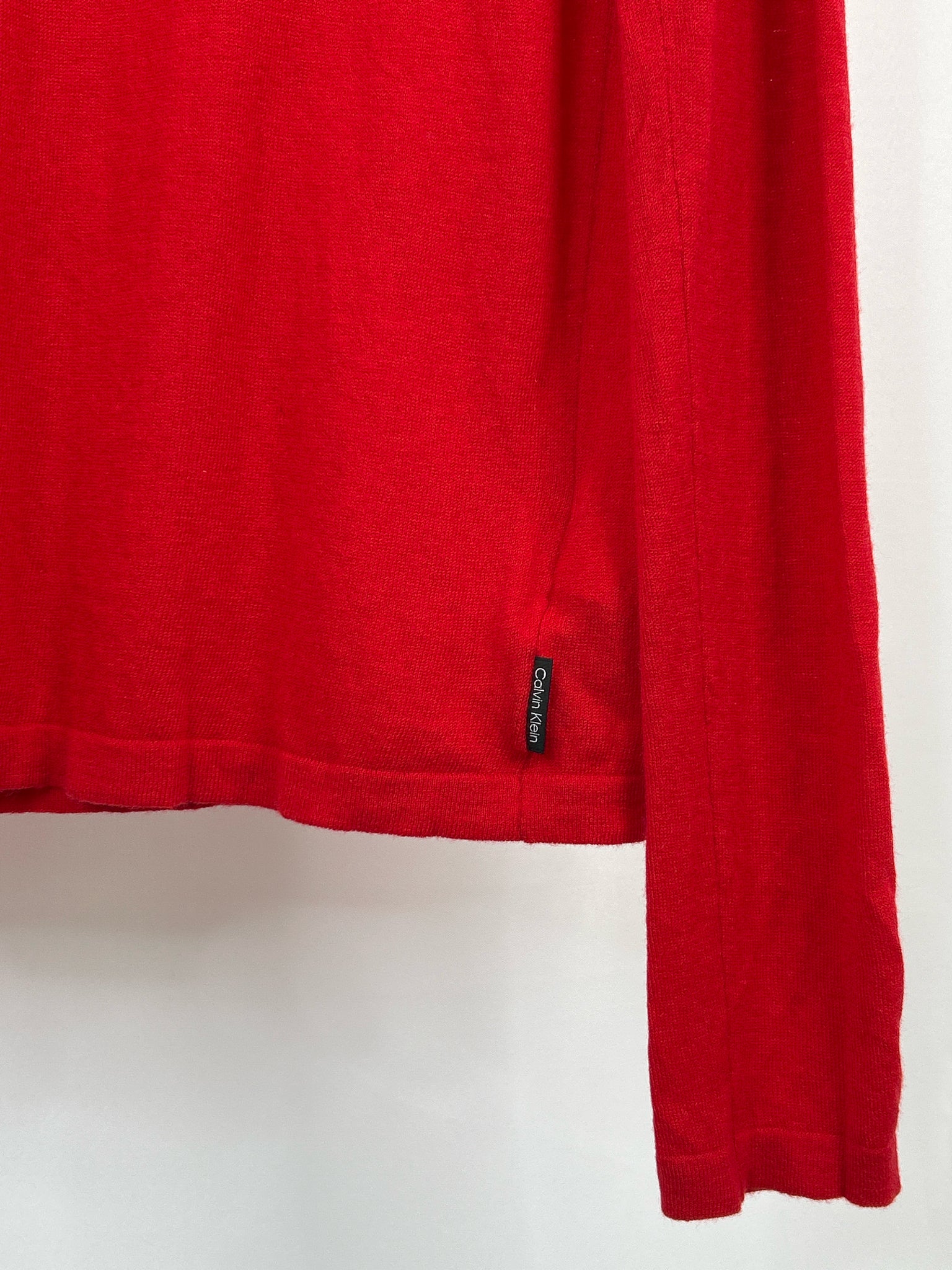 CALVIN KLEIN Size XL Red Women Sweater