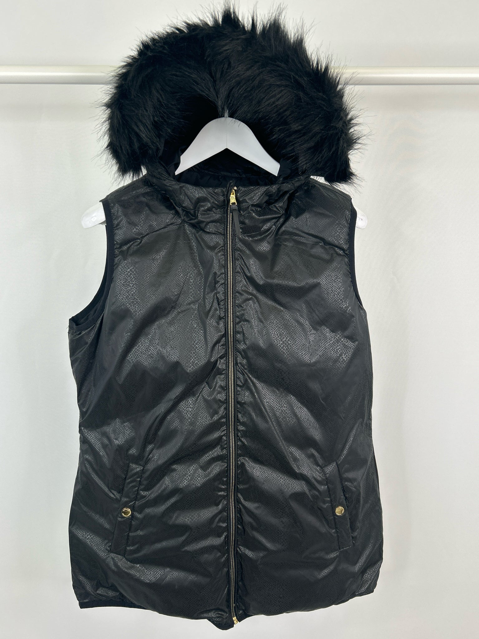 MICHAEL MICHAEL KORS Size L Black Women Vest