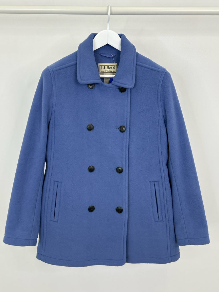 LL BEAN Women Size L Blue Coat