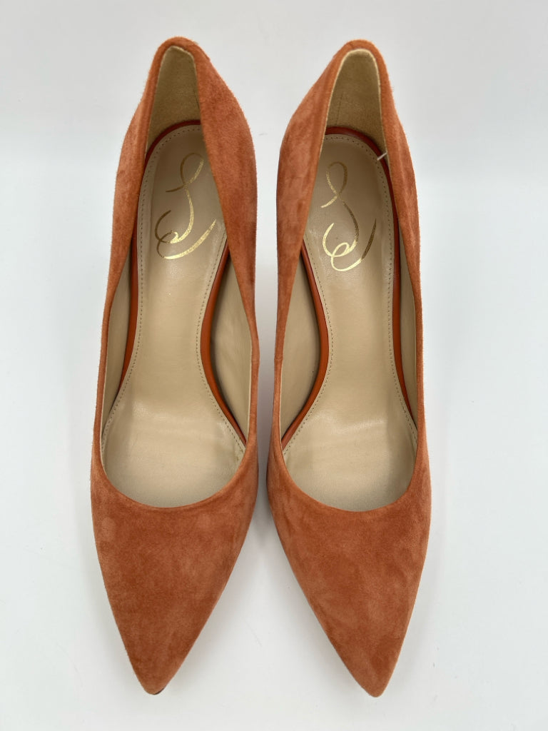 SAM EDELMAN Women Size 9.5 Burnt Orange Pumps