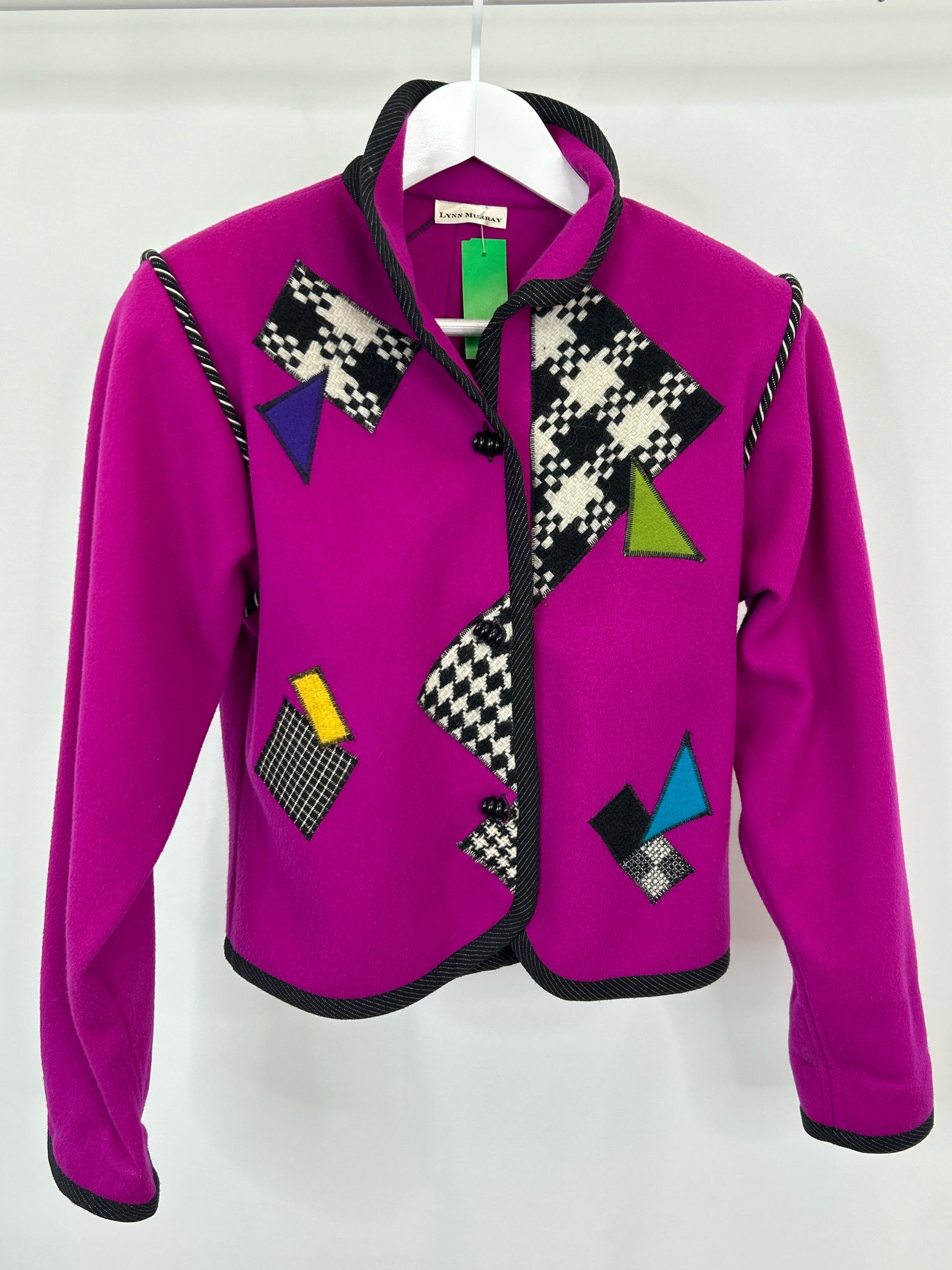LYNN MURRAY Size S Purple Print Women Jacket