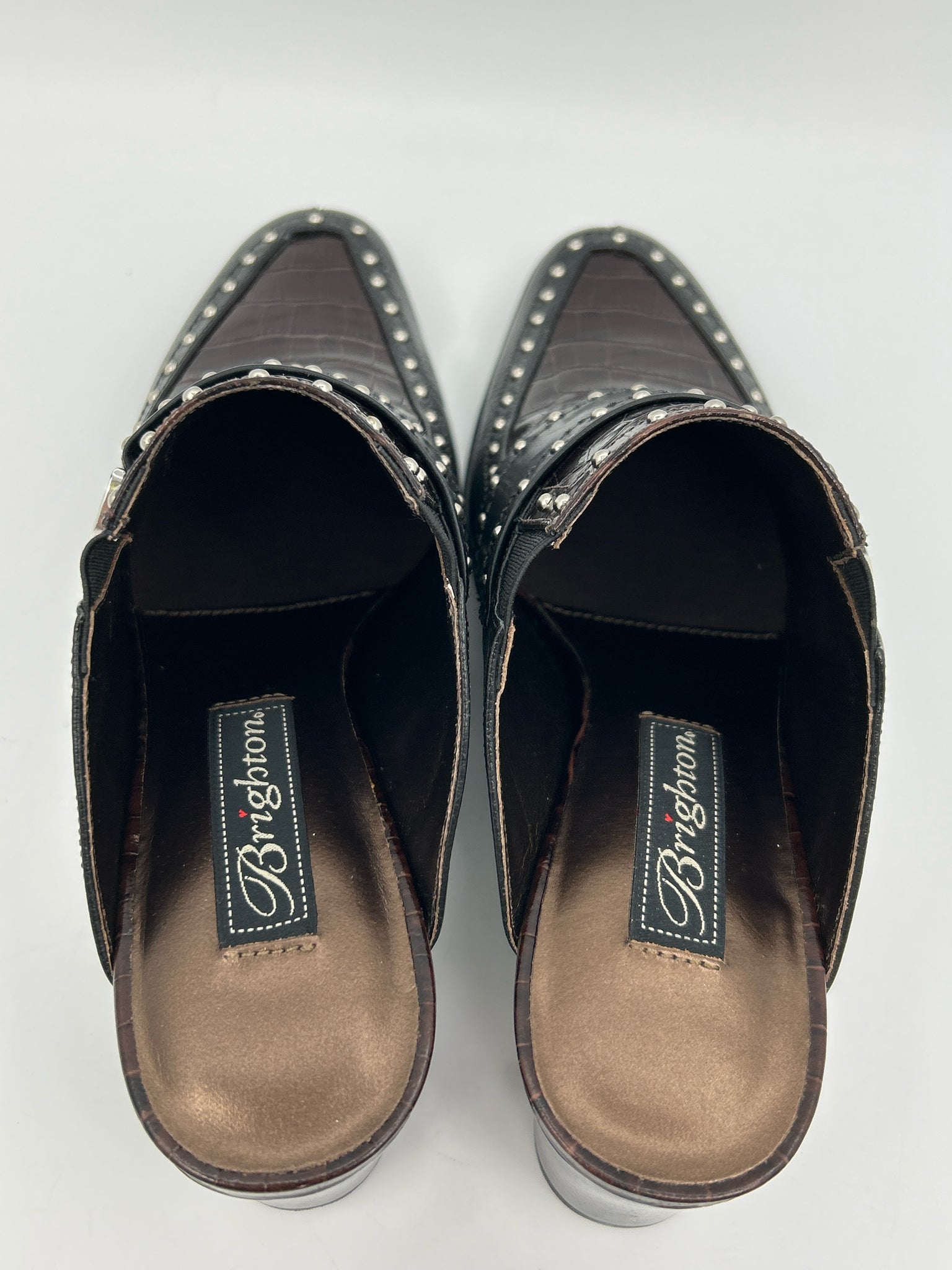 BRIGHTON Size 6M Black & Brown Women Booties