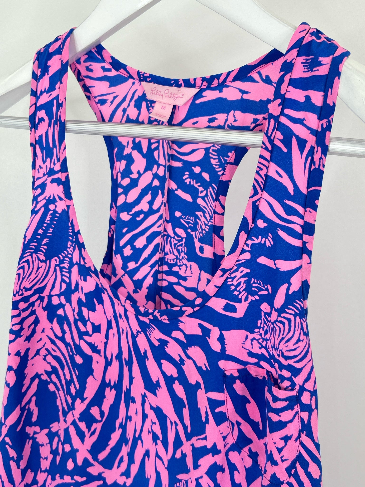 LILLY PULITZER Size M BLUE AND PINK Women Dress