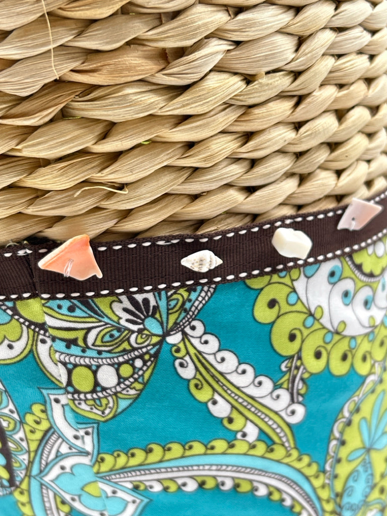 VERA BRADLEY Teal Print Women's Tote