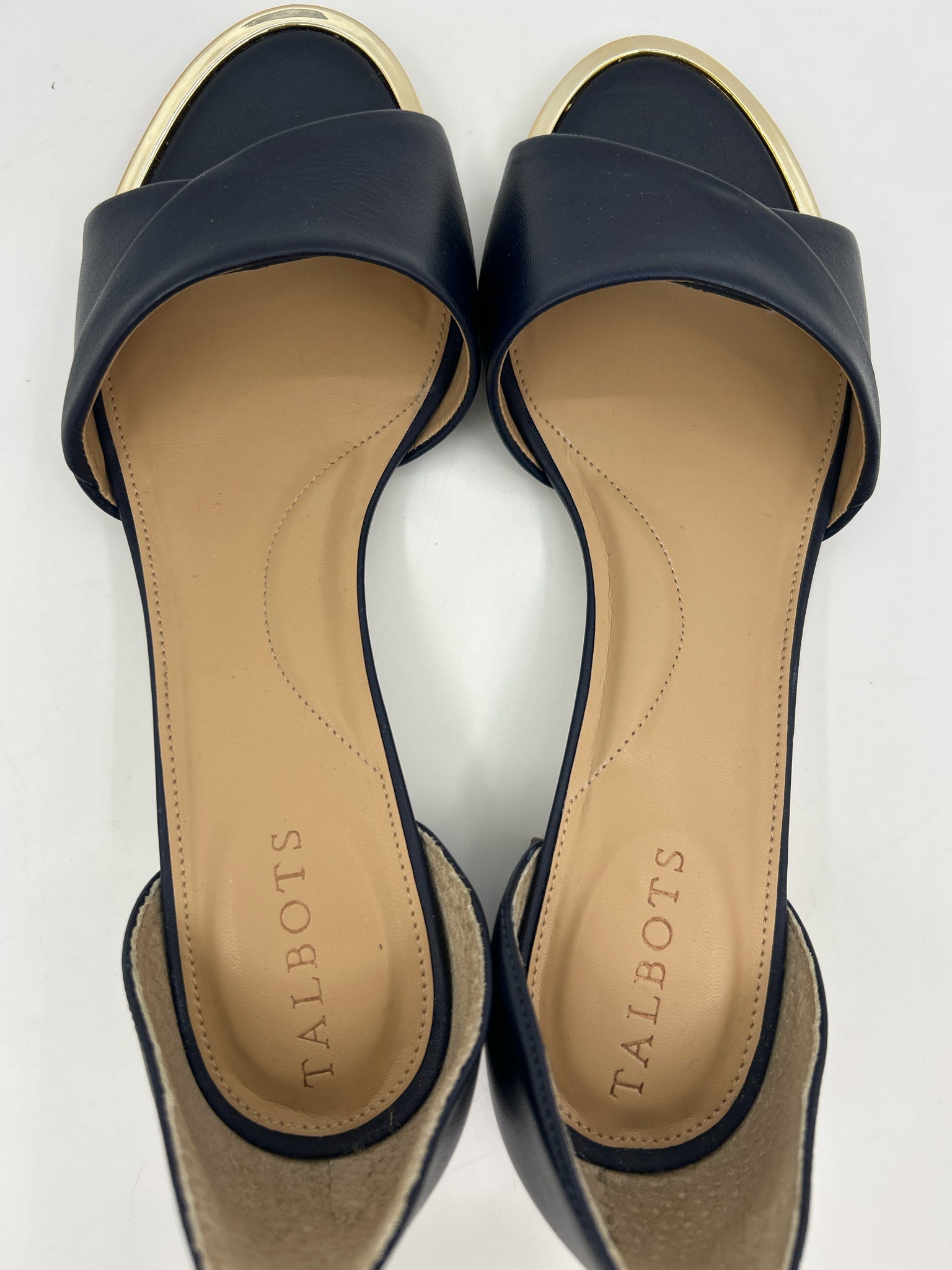TALBOTS Size 8M Navy Women Sandal