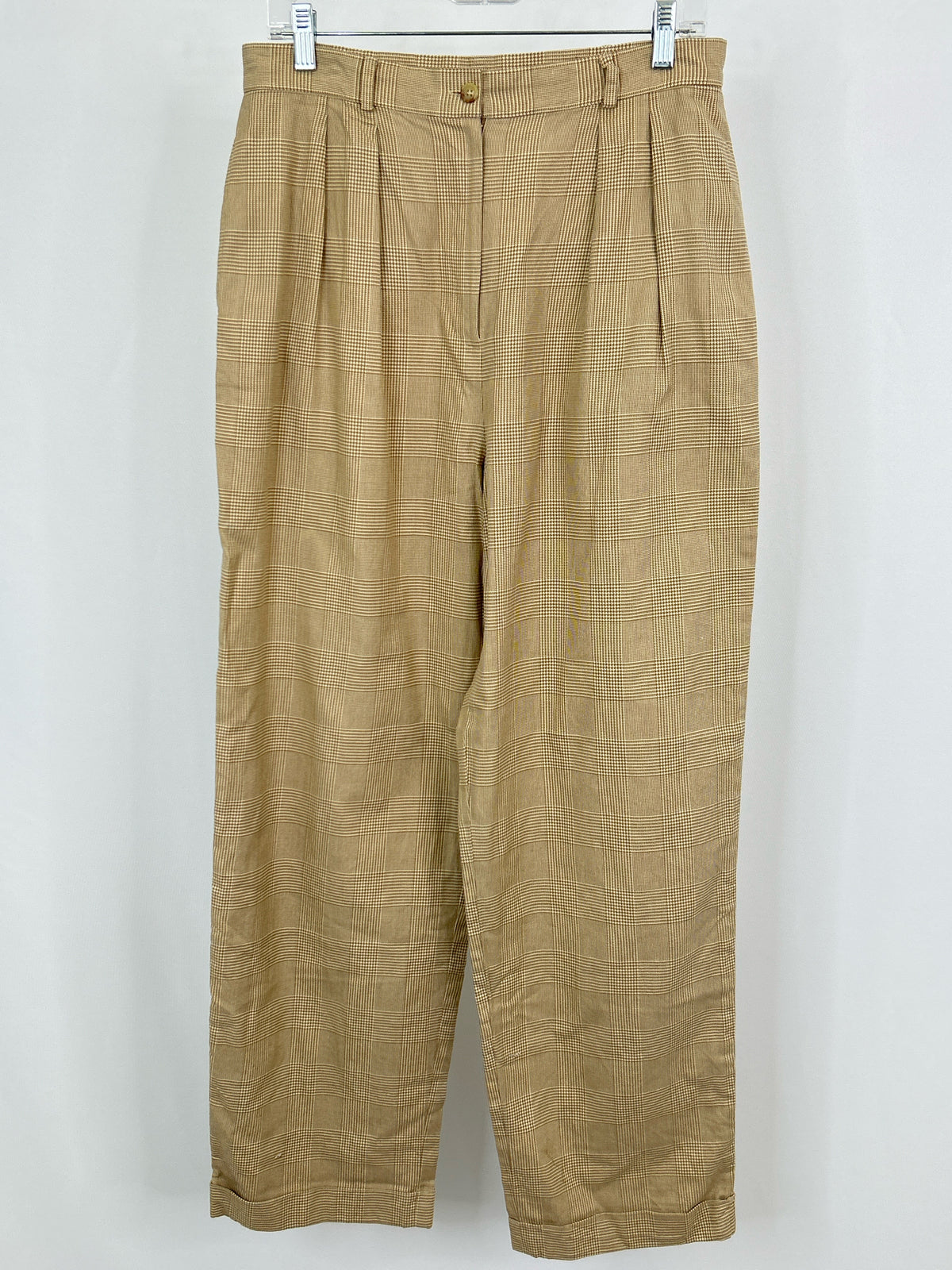 Lauren Ralph Lauren Size 14 BEIGE AND WHITE Women Pants