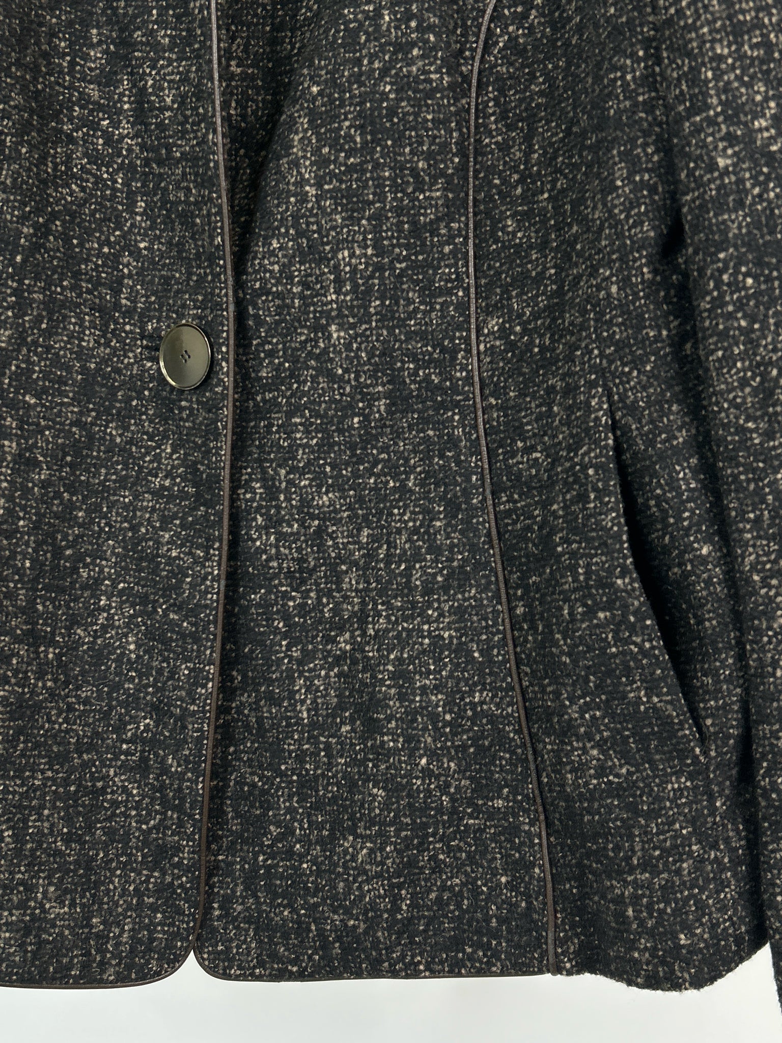 MARINA RINALDI Size L Espresso Women Jacket