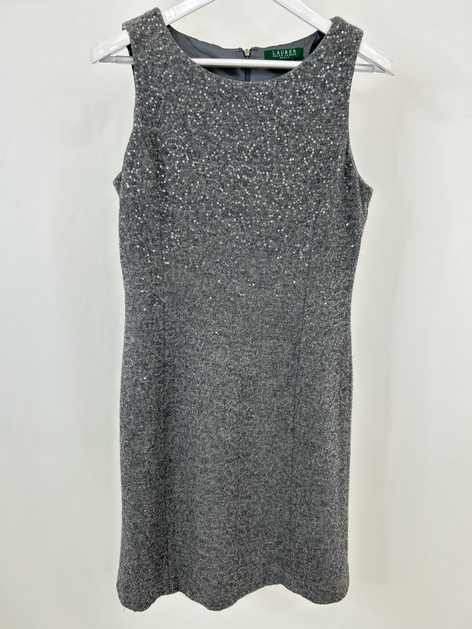 Lauren Ralph Lauren Size 12 Grey Women Dress