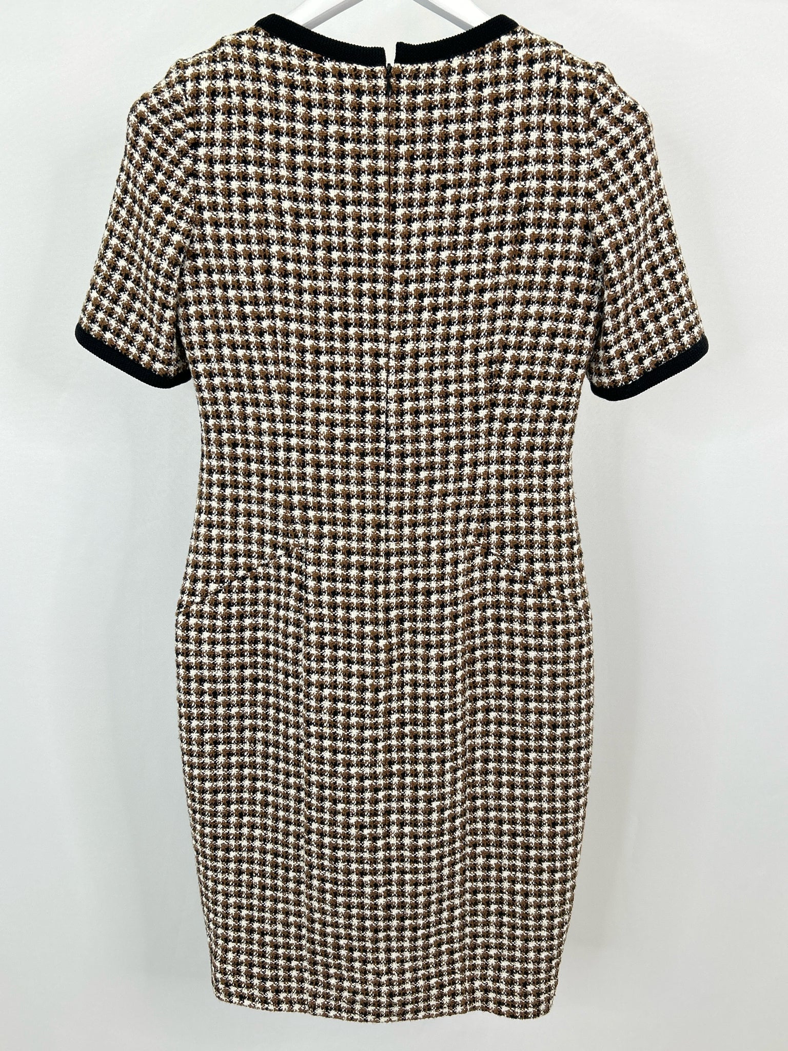 BROOKS BROTHERS Size 6P Brown and Black Women Dress