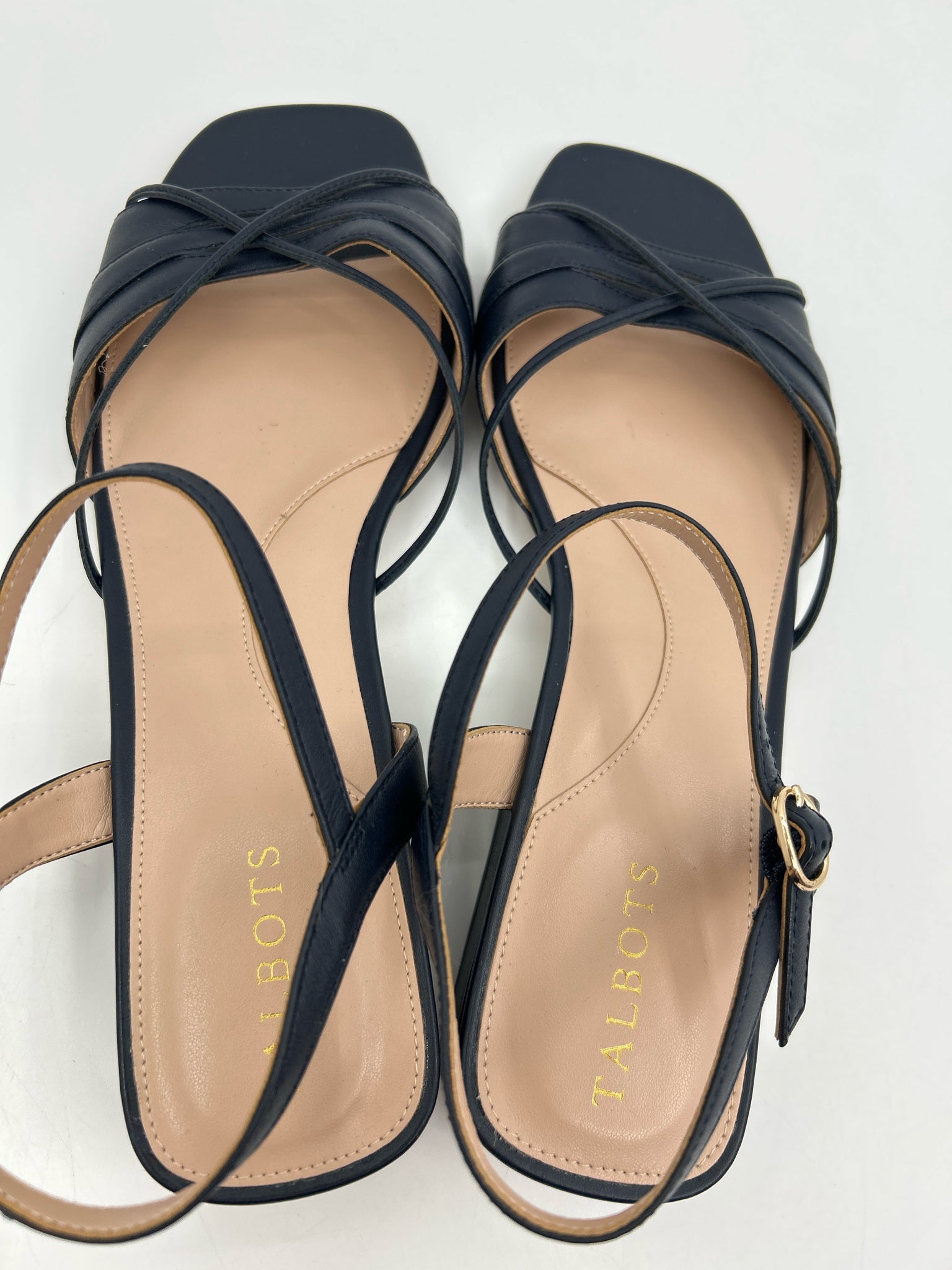 TALBOTS Size 10M Navy Women Sandal