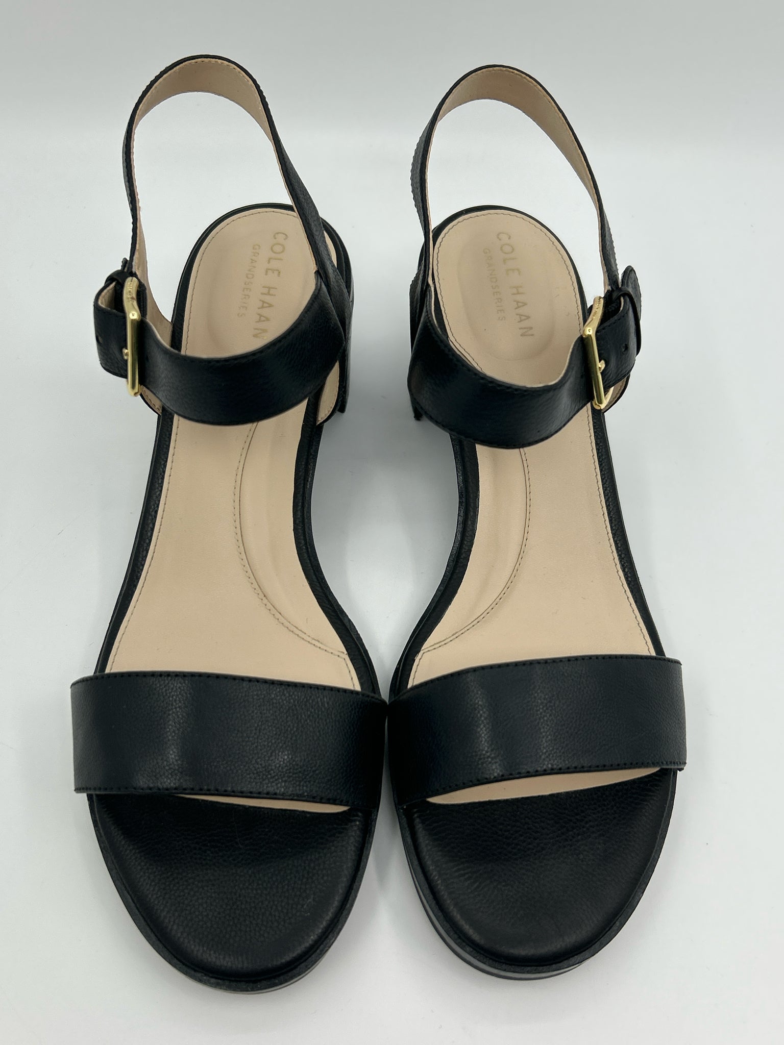 COLE HAAN Size 9.5B Black Women Sandal