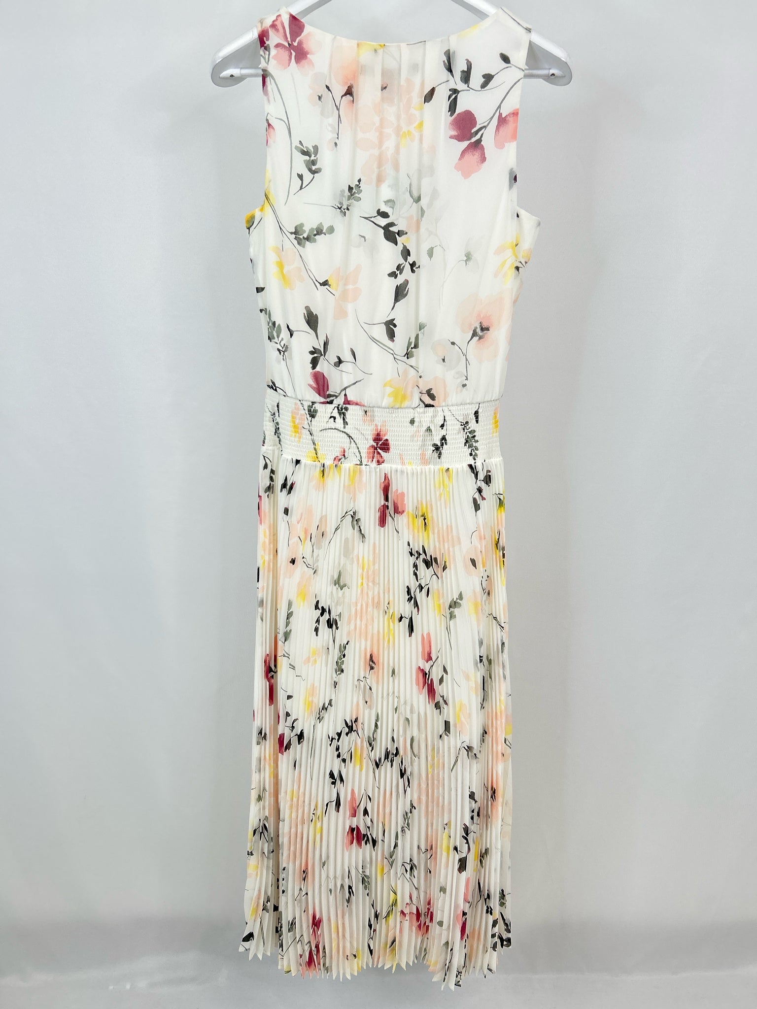 White House Black Market NWT Size 6 White Print Women's Dress