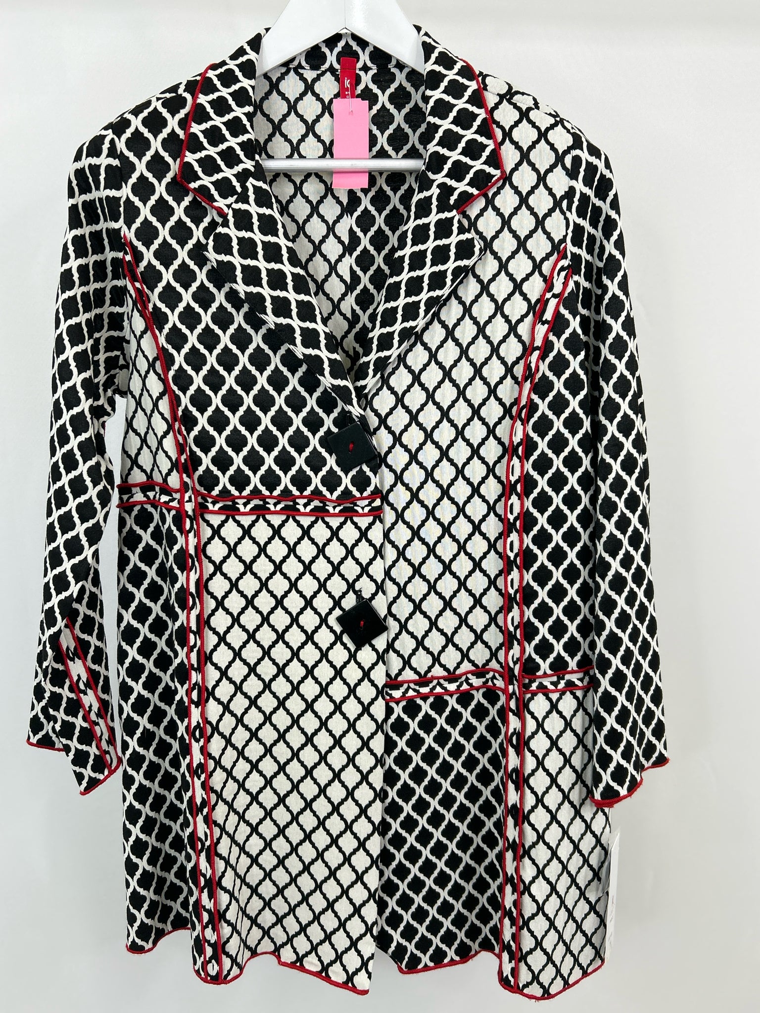 IC BY CONNIE K Size M Black & White Women Jacket NWT