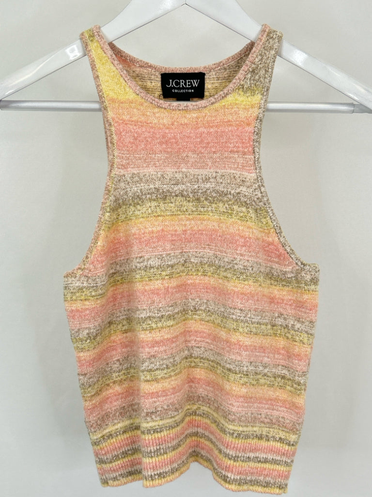 J CREW Size S Pink Striped Women's Tank Top