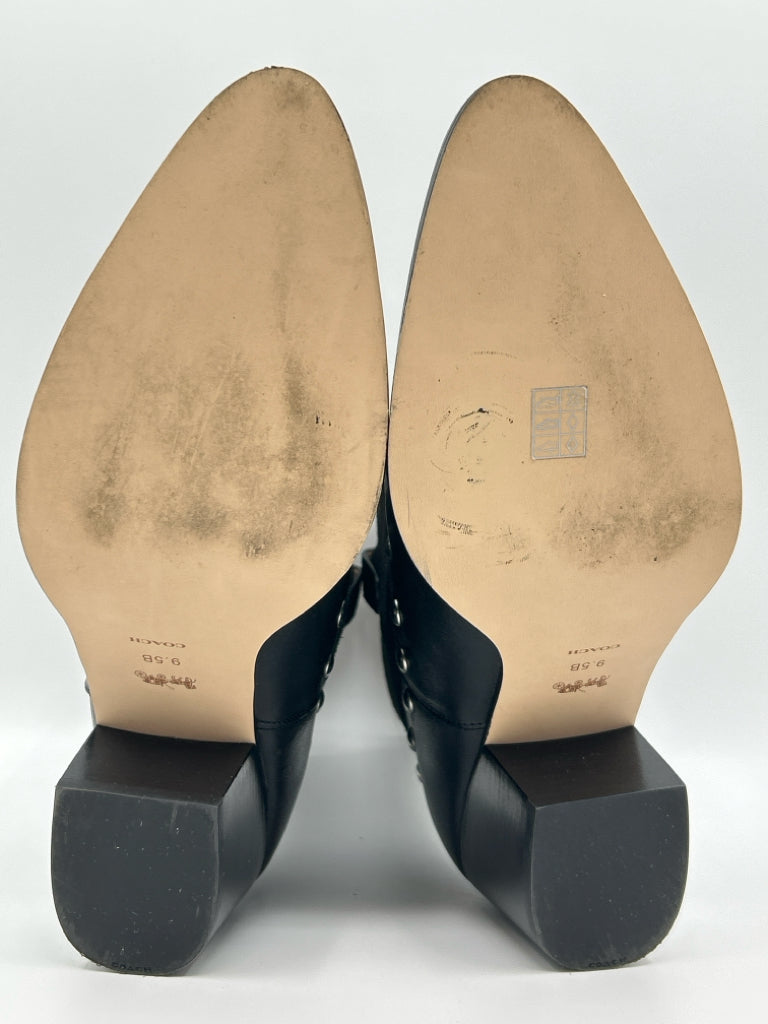 COACH Size 9.5B Black Women's Booties