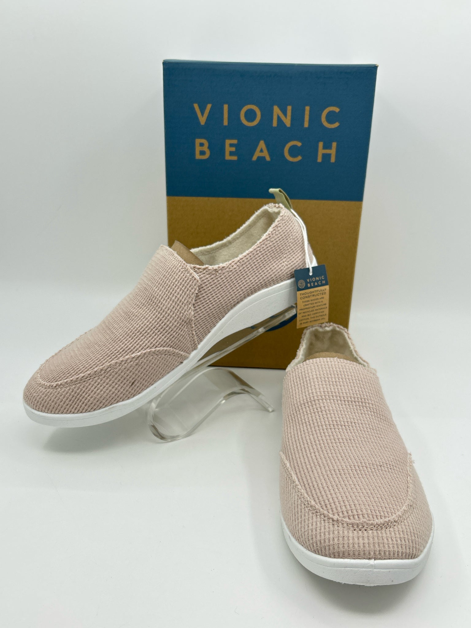 Vionic Beach Size 8.5 Cream Women Sneakers