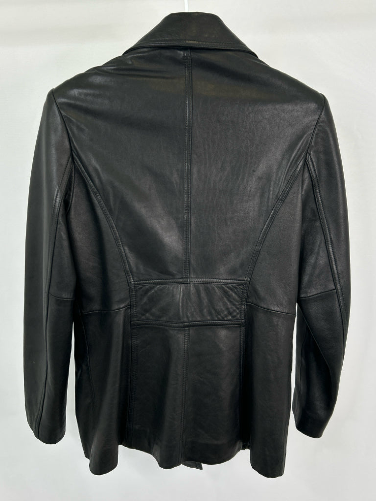 BRAEFAIR LEATHER Women Size M Black Jacket